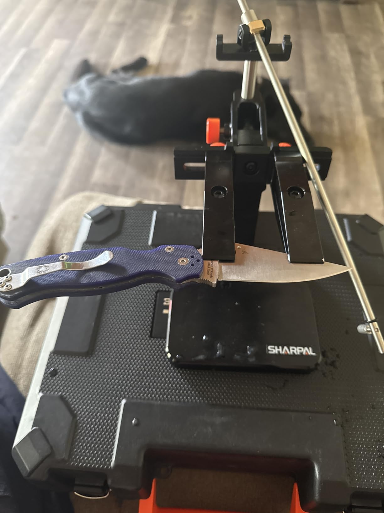 SHARPAL 202H Precision Knife Sharpening System, Adjustable Angle 10-35 Deg, 7 Abrasive Plates (Diamond 220/325/600/1000, Whetstone 3000/6000, Leather Strop) with Carry Case customer photo 1