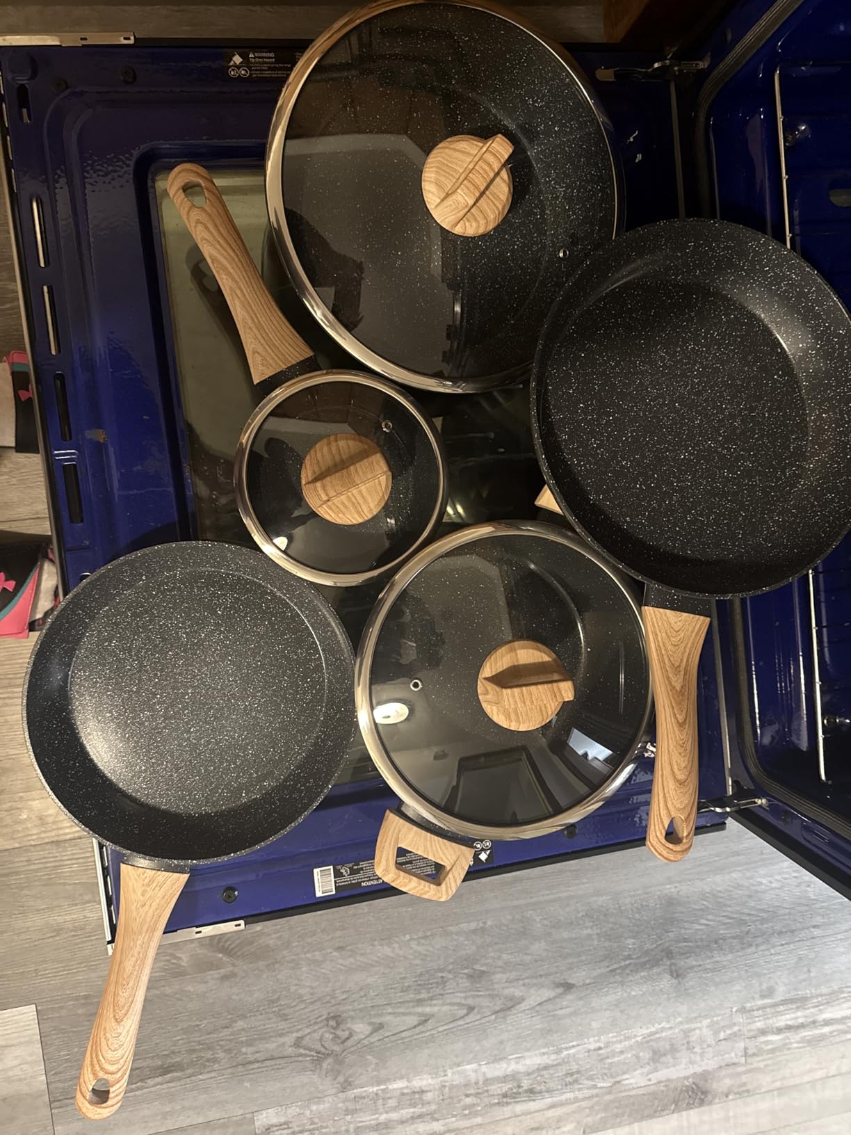 Ceramic Cookware Sets 15PCS Pots and Pans Set Non Stick customer photo 1