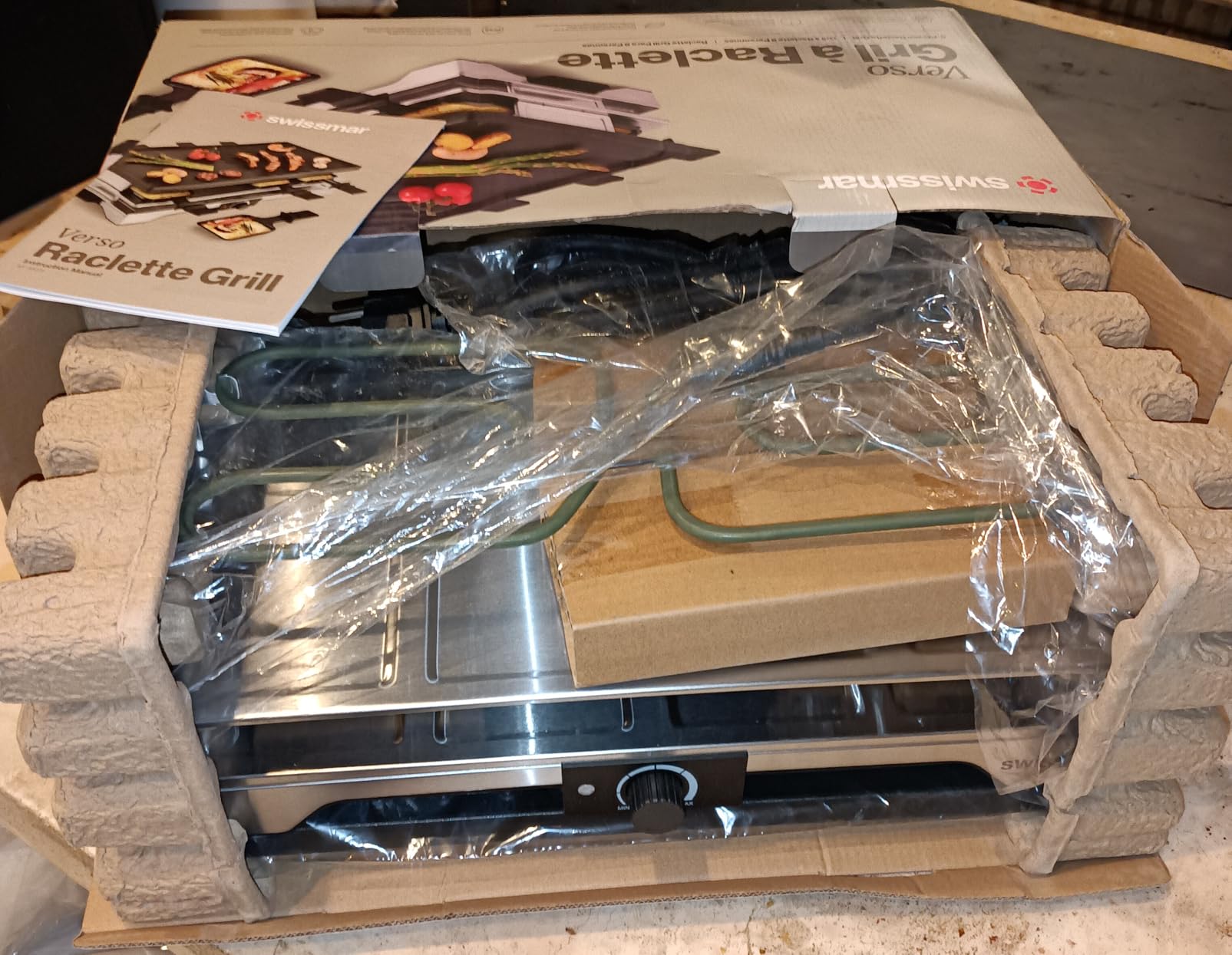 Swissmar Verso Indoor & Outdoor Electric Raclette Grill, 8-Person, 1700W | Reversible Cast Iron Grill & Griddle Top, PFAS-Free Nonstick Dishes, Two-Tier Design, Variable Heat Control Burner Included customer photo 2