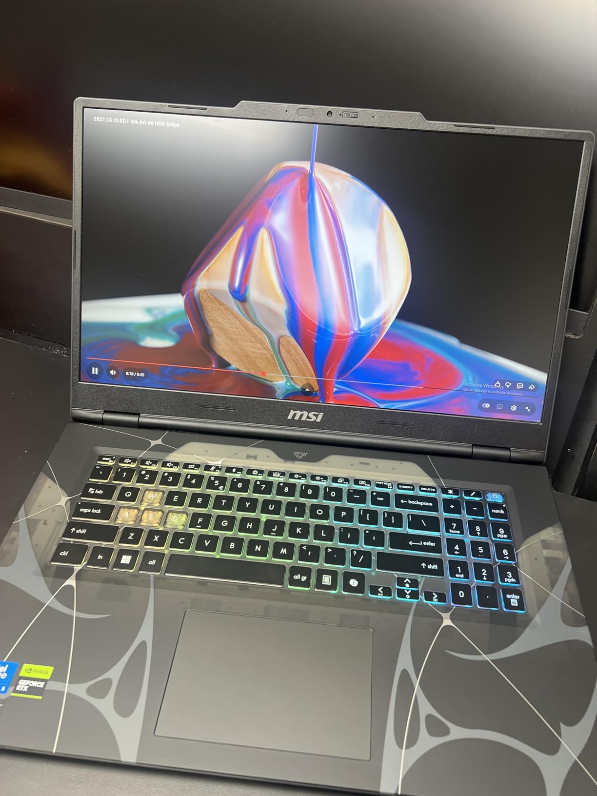msi Cyborg 17 17.3 inch FHD 144Hz Gaming Laptop: Intel Core 7-240H, NVIDIA Geforce RTX 5060, 16GB DDR5, 1TB NVMe SSD, Type C, Wi-Fi 6E, Win 11 Home: Translucent Black B2RWFKG-074US customer photo 1