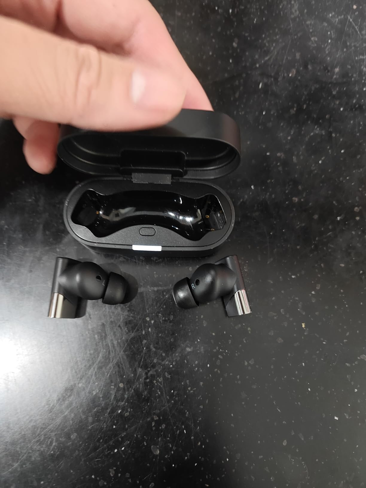 Status Pro X Wireless Earbuds, Triple Speaker Driver, Hi-Res Audio with LDAC, 52dB ANC, 6 Beamforming Mics with VoiceLoom AI for Clearest Calls (Black Alloy) customer photo 2