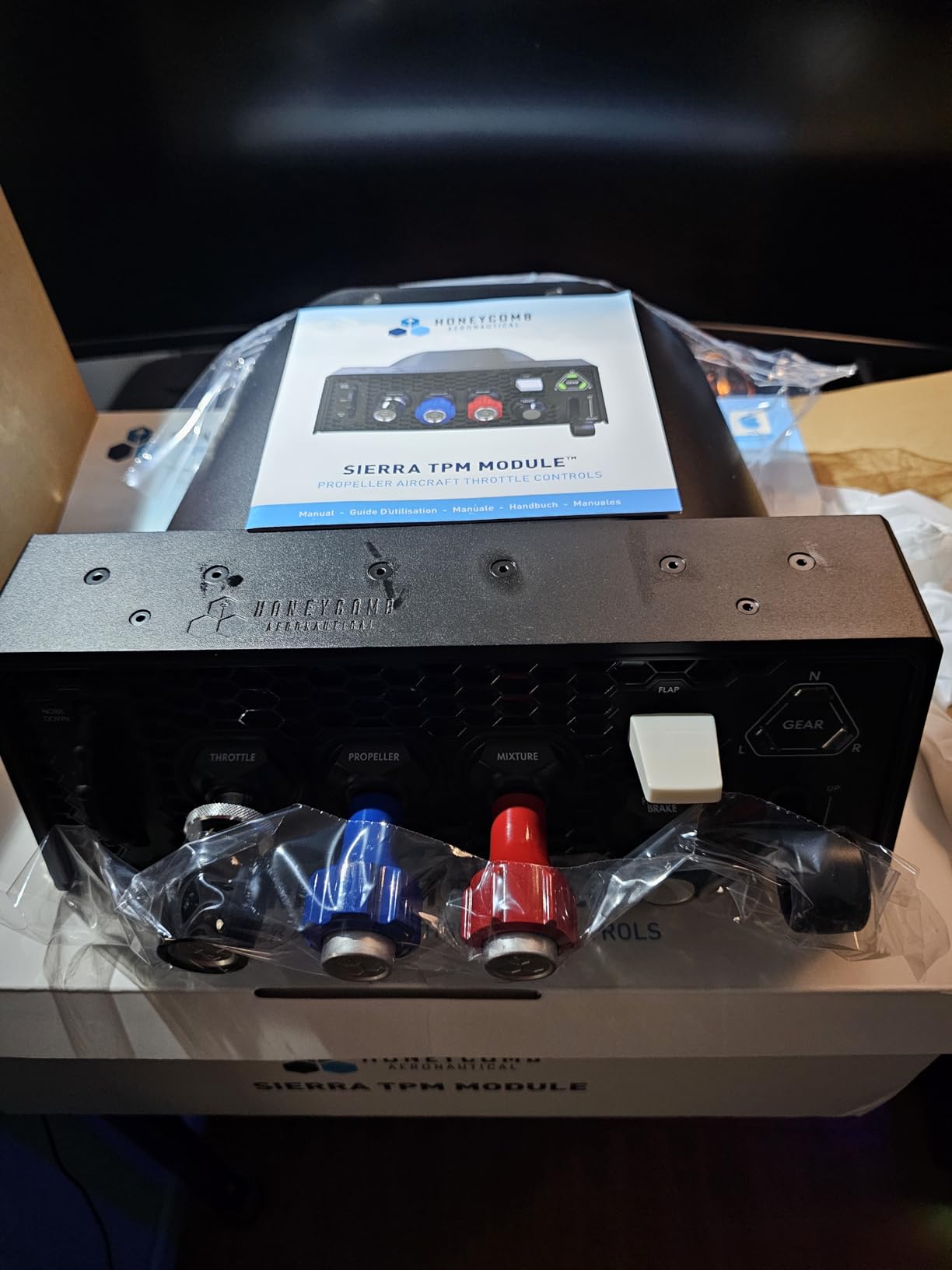 Honeycomb Sierra TPM Module | GA throttle quadrant for flight simulation, metal vernier axes, advanced flight controls customer photo 1