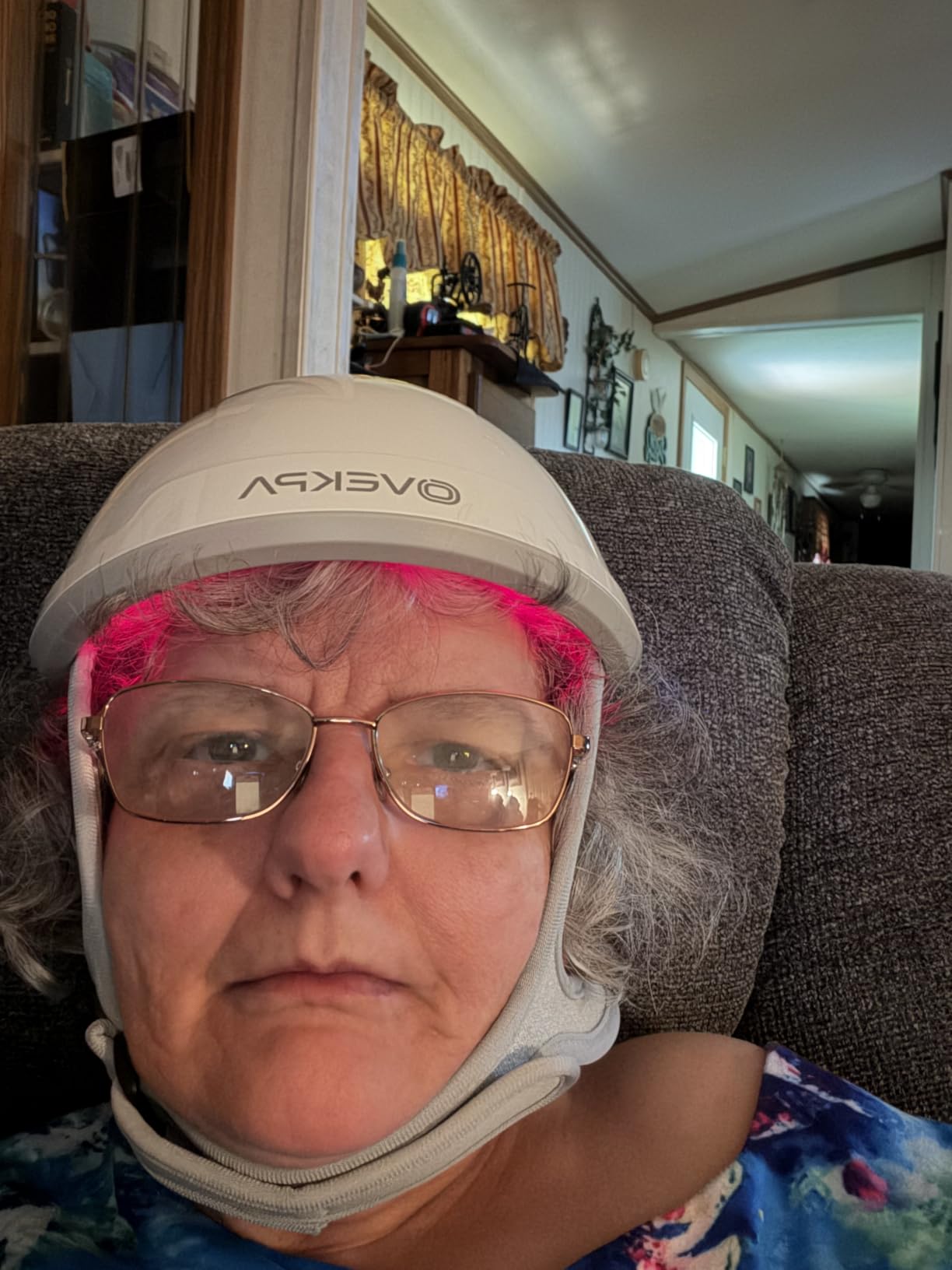 Red Light Therapy for Hair Growth - FDA Cleared Laser Cap for Hair Regrowth, Hair Loss Thinning & Alopecia Treatment for Men & Women, Wireless Rechargeable Model Hat-01 (White) customer photo 2