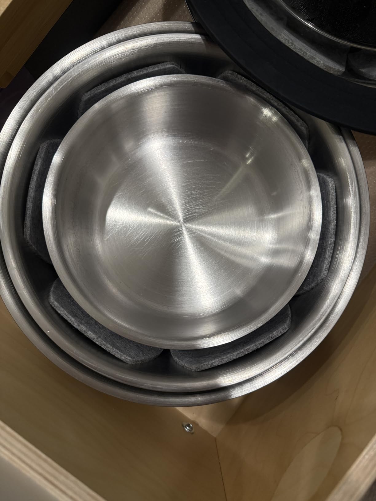 14pcs Tri-Ply Stainless Steel Cookware Set with Detachable Handles, Stackable Pots and Pans Set for RVs, Small Kitchens & Apartments, Induction Compatible, Oven Safe, No Coating & No PFAS customer photo 2
