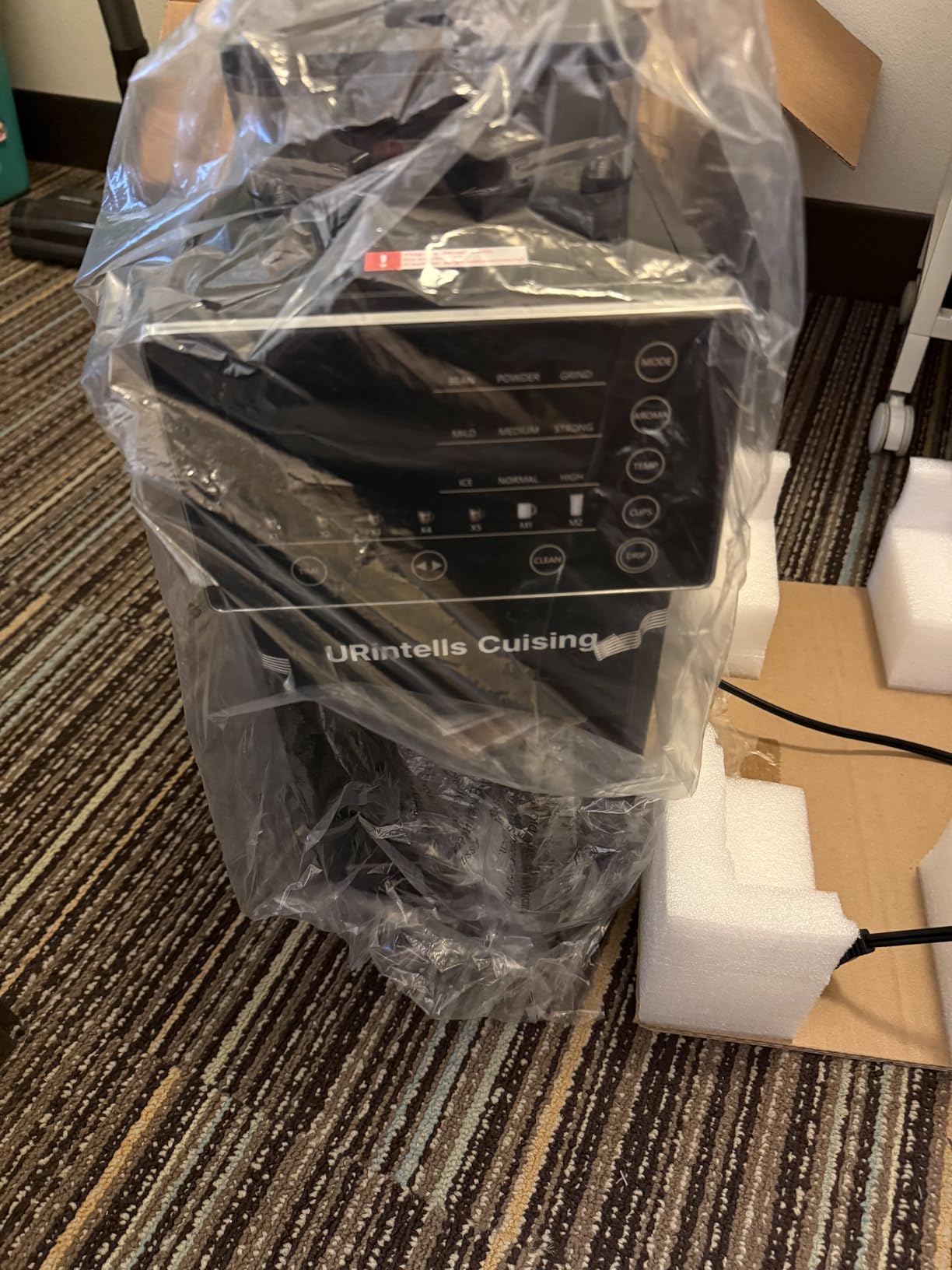 URintells Cuising Coffee Maker with Grinder, Automatic Programmable Machine with Conical Burr Grinder, Timer, Strength & Temp Control customer photo 1