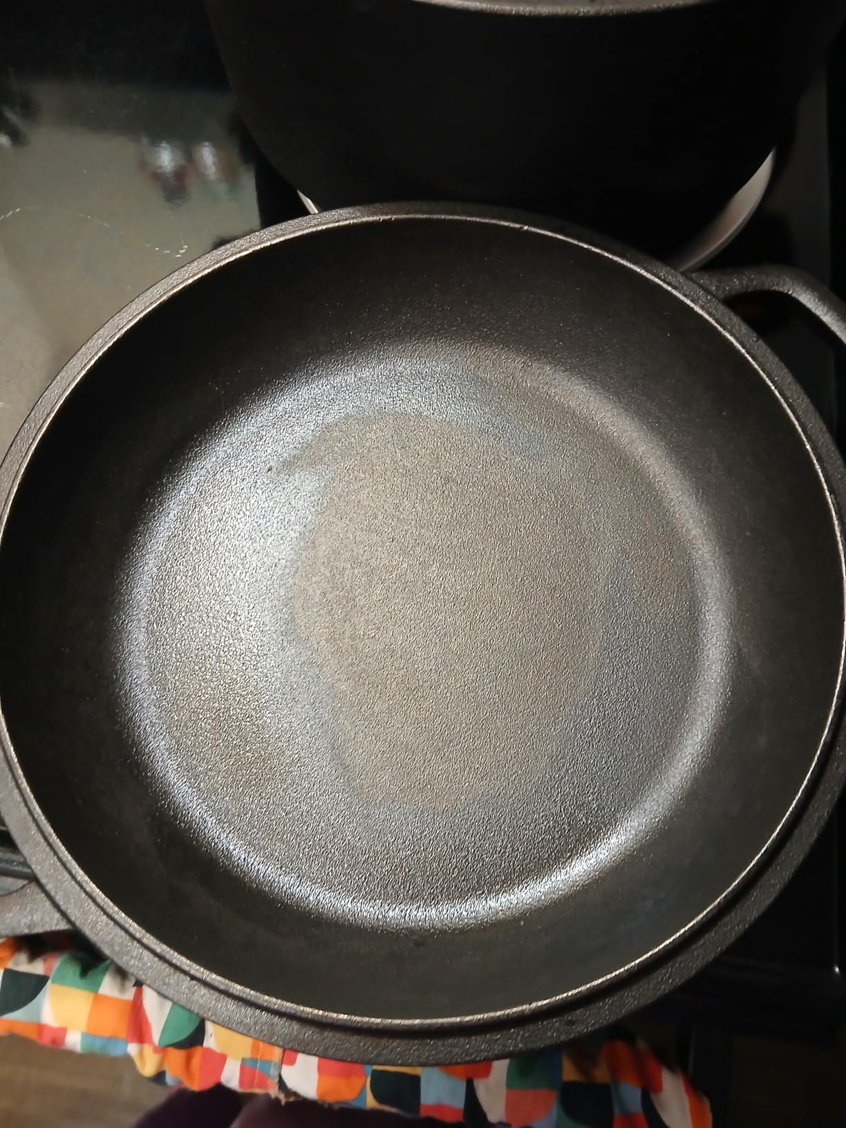 Overmont 7QT Double Dutch Oven - 2-in-1 Pre-Seasoned Cast Iron Pot & Recipe | Skillet Lid Doubles as Frying Pan, Heavy Duty Cast Iron Pot with Handle Covers, for Sourdough Baking Frying Outdoor Camping customer photo 2