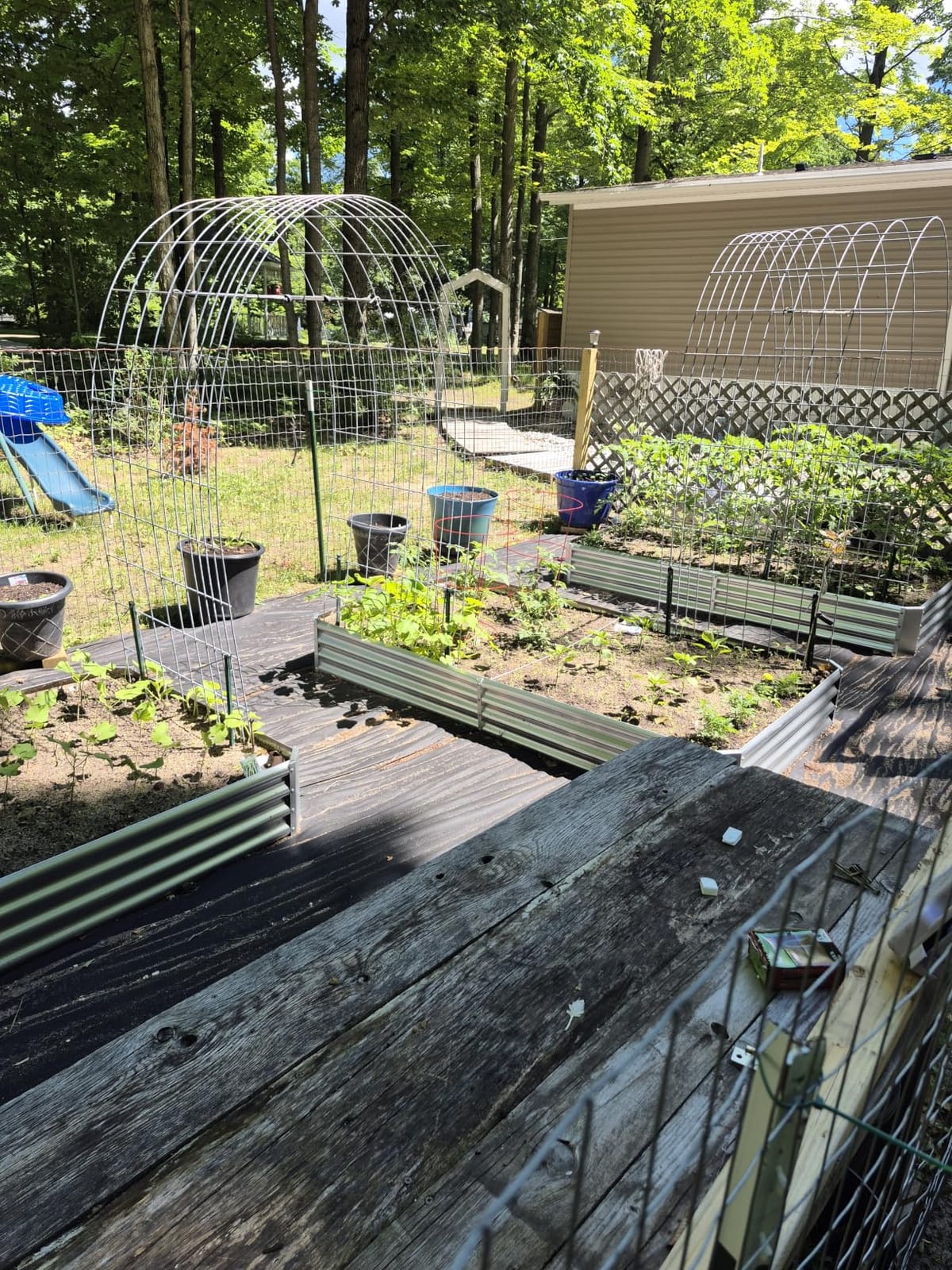 Land Guard 3 Pack 8x4x1ft Galvanized Metal Raised Garden Bed, Metal Planter Kit Box Outdoor for Deep-Rooted Vegetables, Flowers, Green and Herbs, Silver customer photo 1