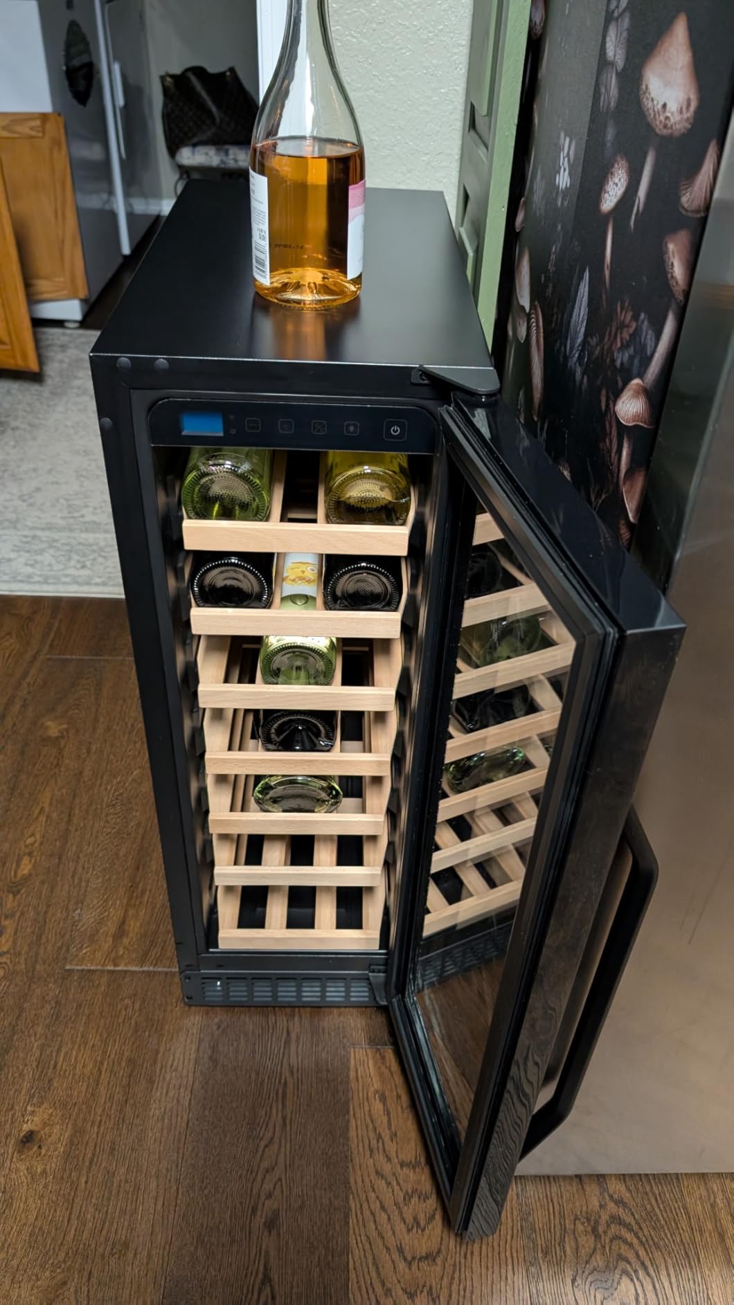 187 Bottle Wine Cooler Refrigerator, 24 Inch Freestanding/Built-in Wine Fridge, Large Capacity Wine Cooler with Fast Cooling, 41F-64F Temp Control for Home Office Kitchen, Wine Enthusiast Gift customer photo 1