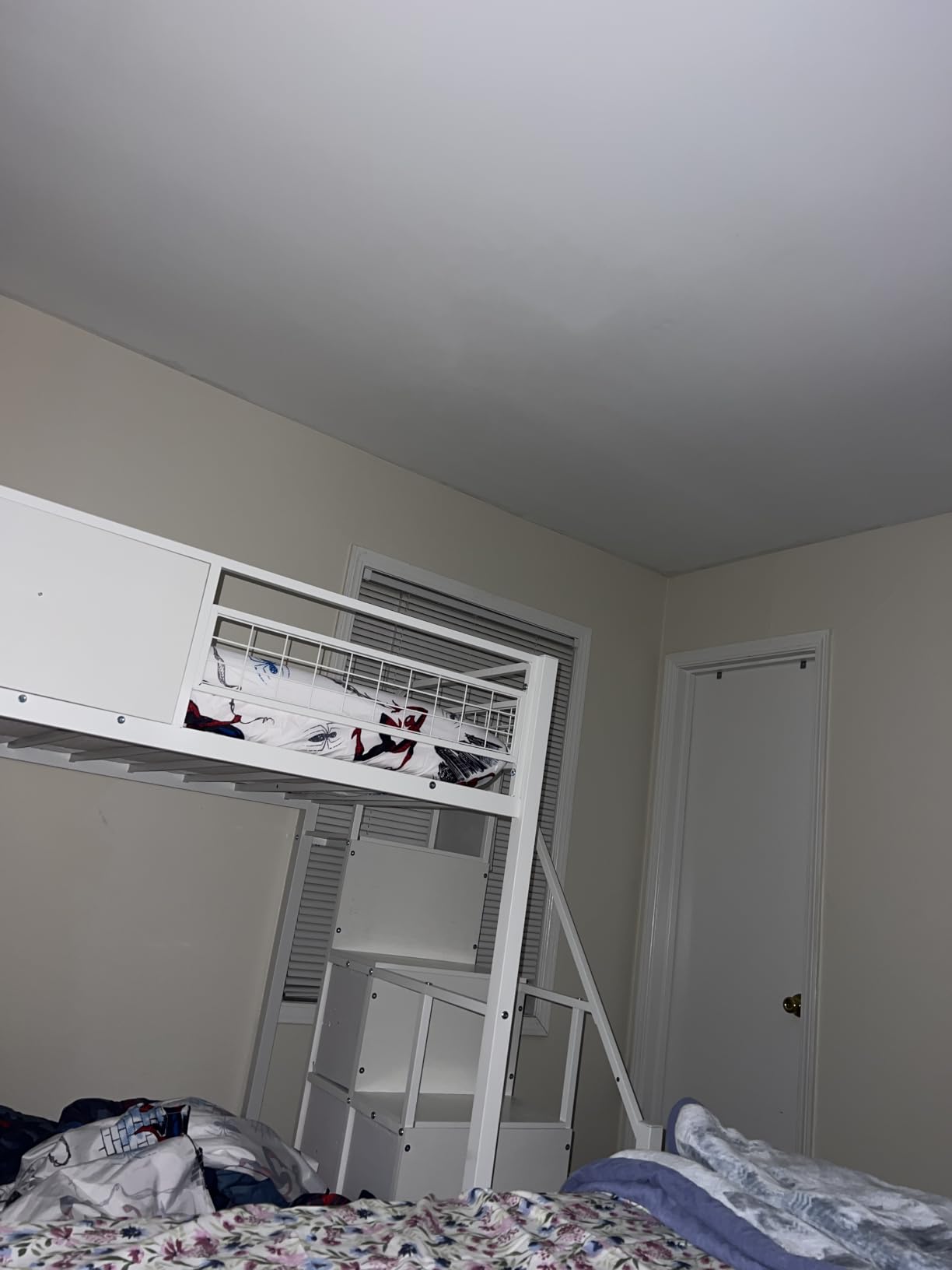 BTHFST Bunk Bed Twin Over Twin with Stairs, LED Lights Twin Bunk Bed with 2 Storage Drawers & 6 Fabric Drawers, Metal Twin Loft Beds with Guardrail & Stairs, Space Saving, Sturdy Frame for Teens customer photo 1