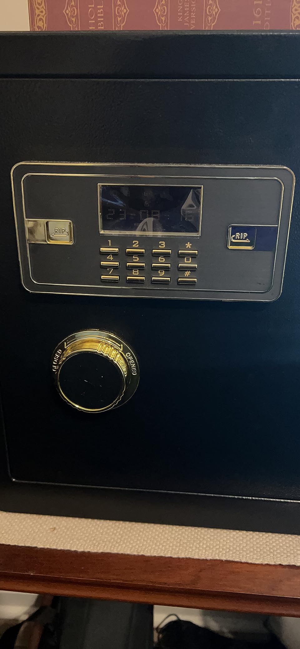 2.6 Cub Drop Safe for Business, Anti-theft Quick Place Safe with Drop Slot, Digital Backlit Combination Lock and Backup Key, Alarm & Mute System customer photo 2