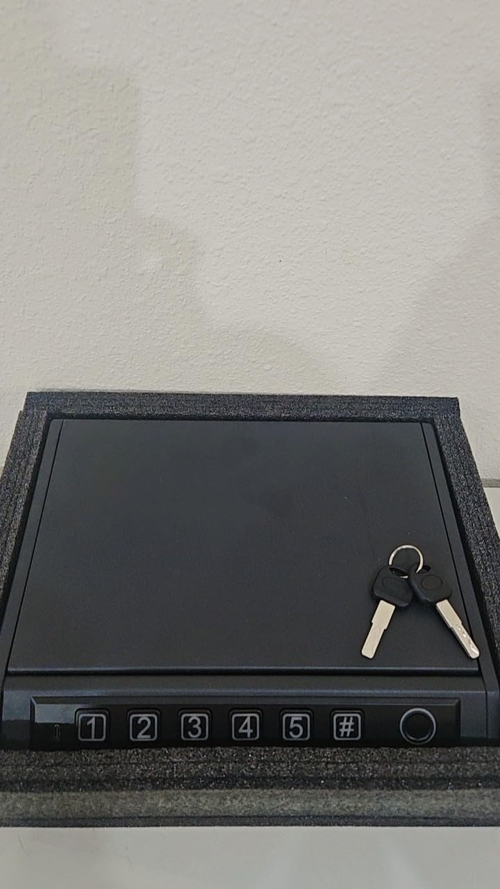 Biometric Gun Safe for Handguns, Pistol Safe Fits 2-3 Handguns | Fingerprint Car Gun Safe, Quick Access, LED Light, Stealth Mode, Carbon Steel, Security Cable, Portable Lock Box, Nightstand customer photo 1
