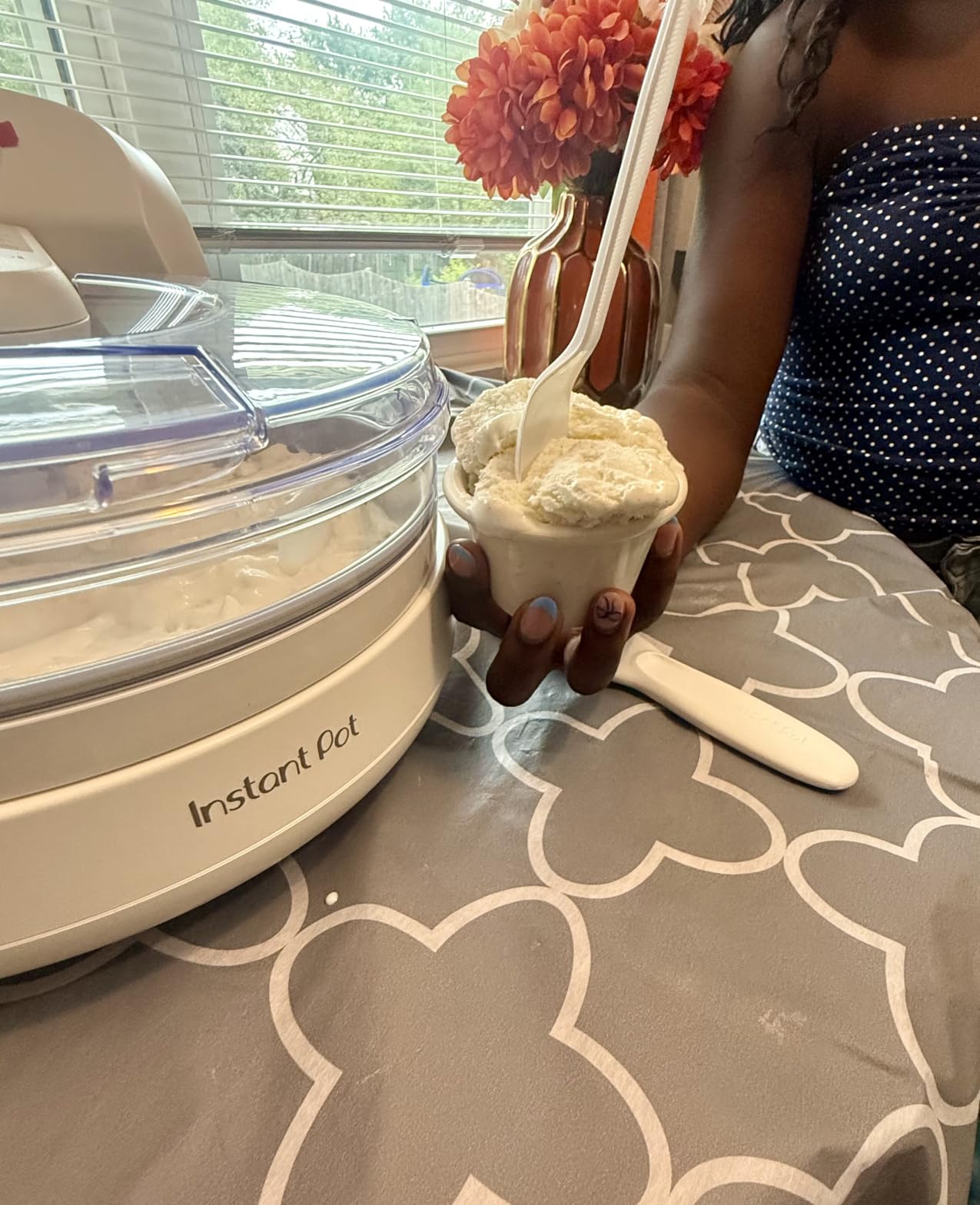 Instant Pot InstantChill Ice Cream Maker with Built-In Compressor, No Pre-Freezing, Real Ice Cream in Minutes, Gelato, Sorbet, Rolled, Non-Dairy, Mix-Ins, Easy Clean Up, Quiet, Makes Up to 2 Pints customer photo 1