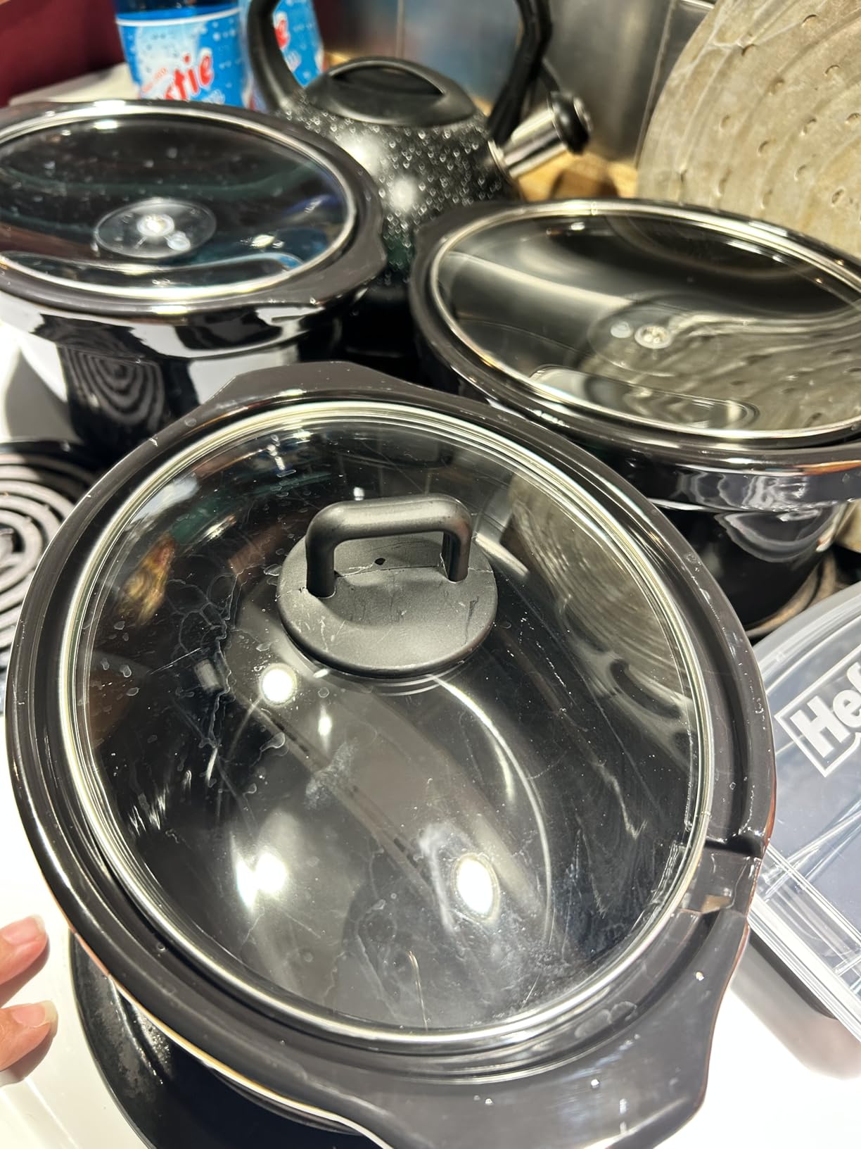 Chefman Triple Slow Cooker & Food Warmer, Three Crock Slowcooker with 2.5 Qt. Ceramic Crocks, 7.5-Quart Total Capacity, PFAS-Free, Three Temperature Settings, Dishwasher-Safe Parts - Stainless Steel customer photo 2