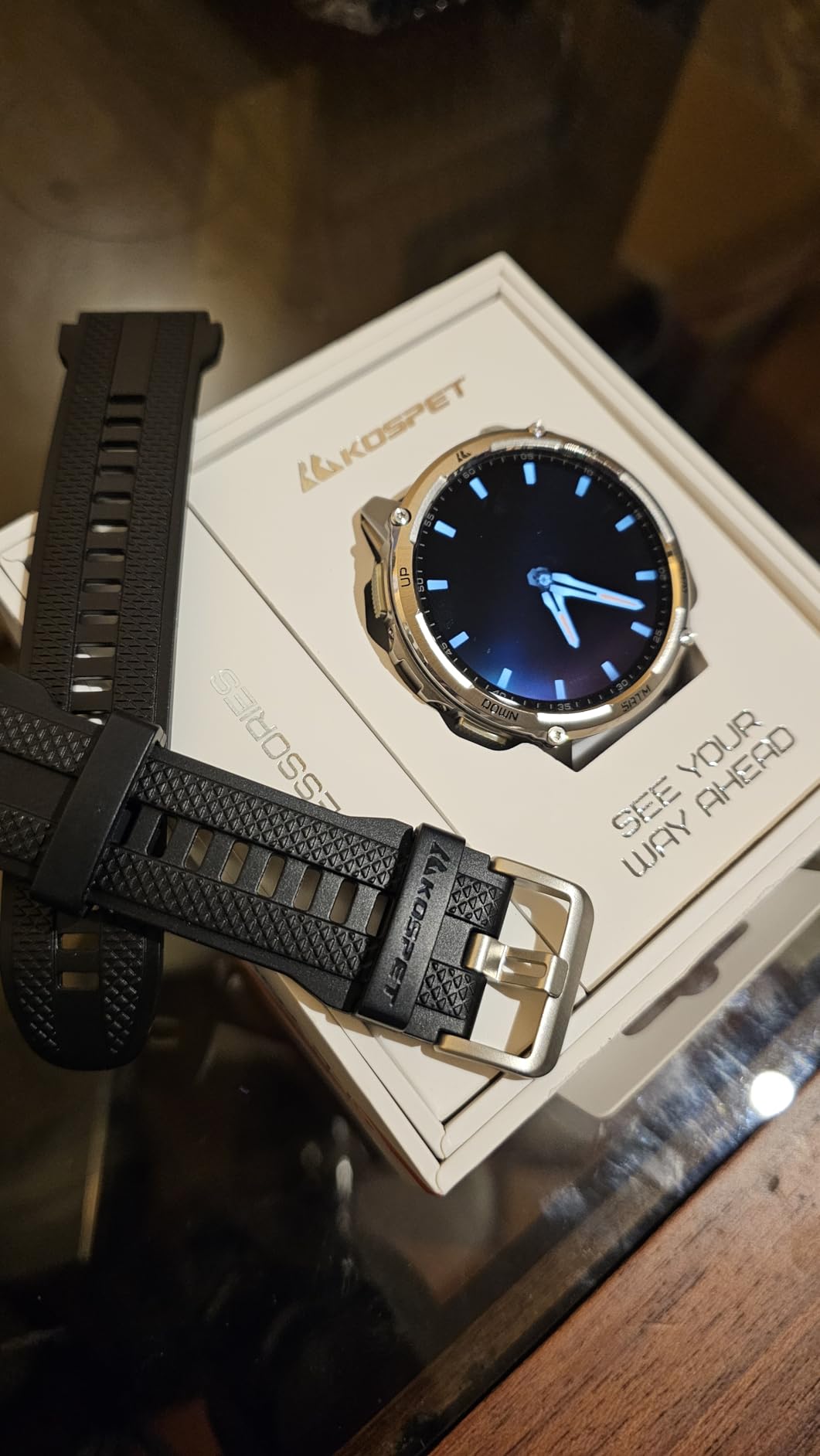 KOSPET Tank M4C Smart Watch Rugged, Dual-Band GPS, 5ATM & IP69K Waterproof customer photo 1