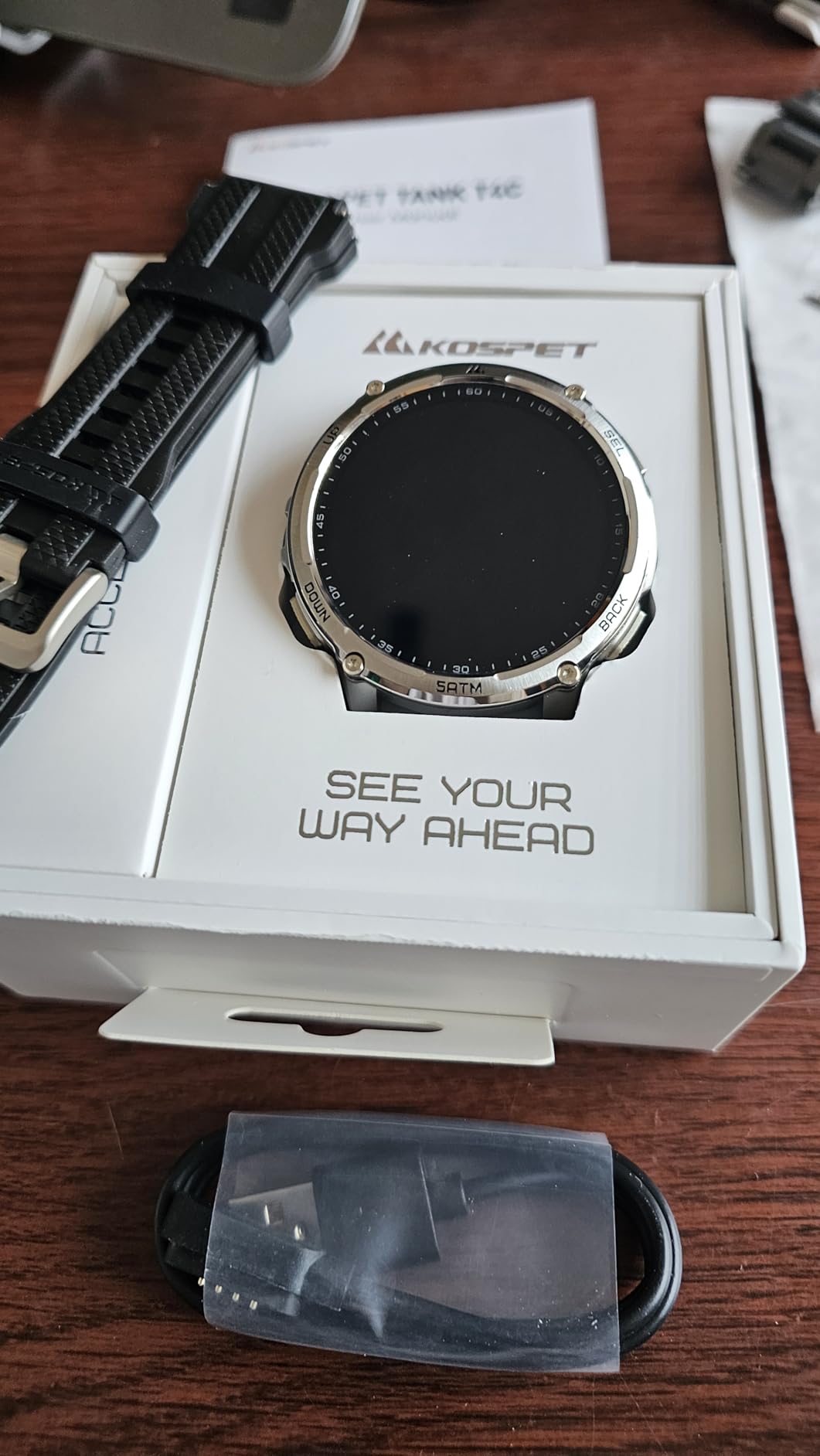 KOSPET Tank M4C Smart Watch Rugged, Dual-Band GPS, 5ATM & IP69K Waterproof customer photo 2