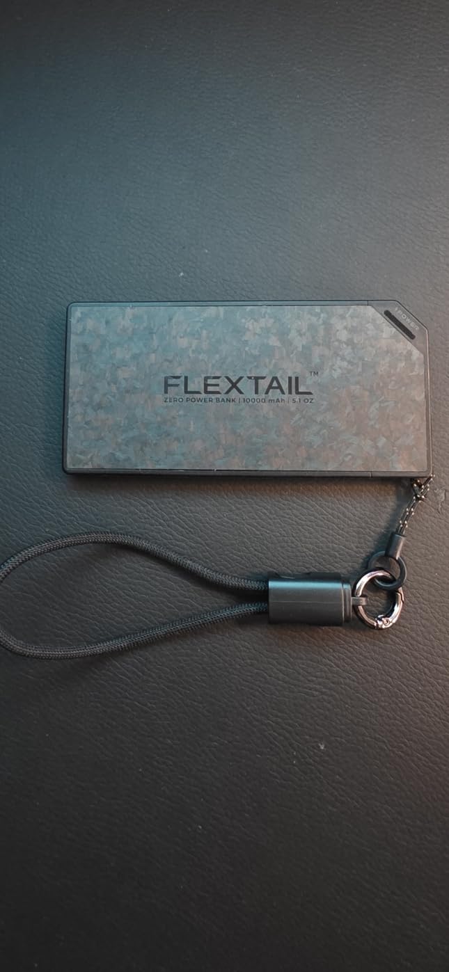 FLEXTAILGEAR 10000mAh Power Bank, Outdoor Portable Power Bank | Lightweight Outdoor Travel Fast Charging Carbon Fiber, Slim USB-C Portable Charger Battery Pack for Phones customer photo 1