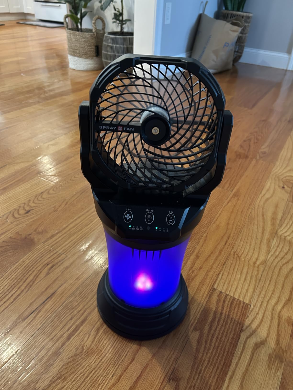 Misting Fans for Outside, Portable Mister Fan with 30000mAh Battery & Remote, 2L Tank & 4 Speeds Mist Modes, Extreme Heat Relief for Camping Patio Garden Backyard Tailgate Parties customer photo 2