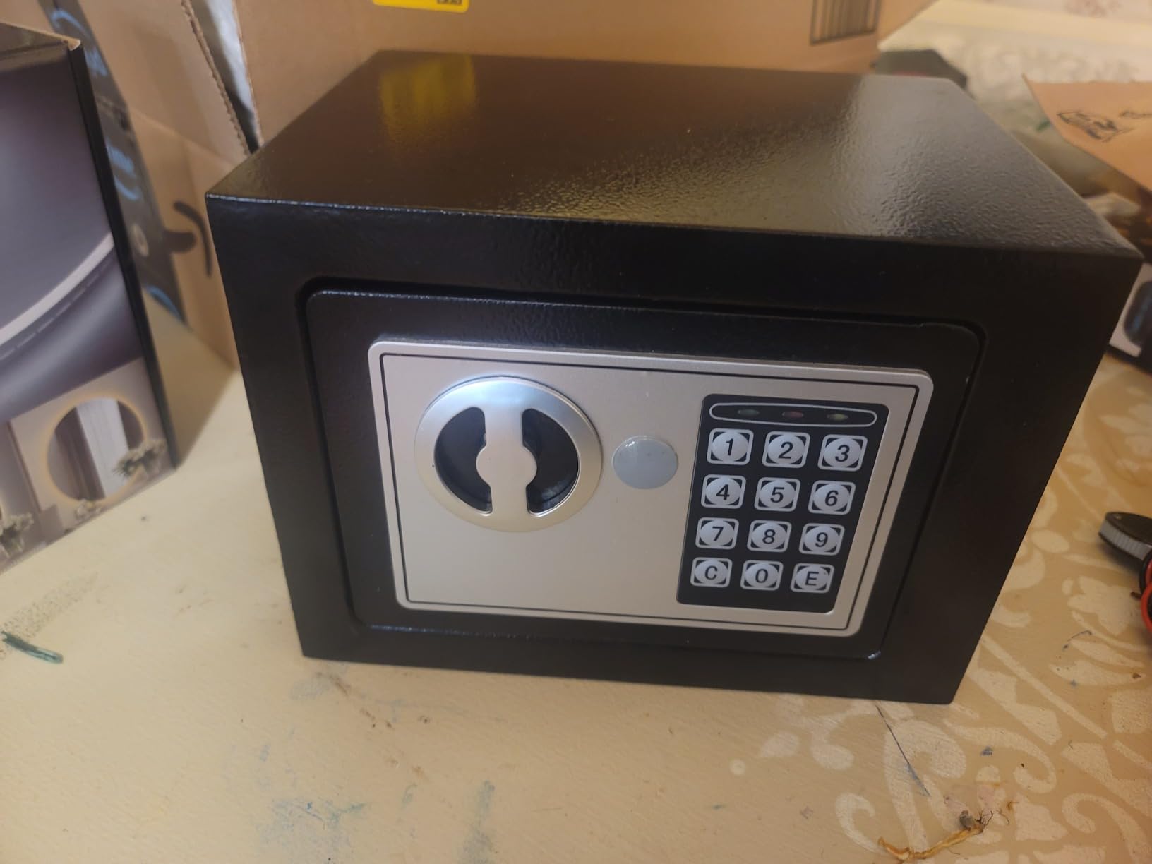 [60 Mins Fire Protection] [True to Size] 10.5 Cub Extra Large Biometric Waterproof Fireproof Home Safe, [Dual Mode] 185 LBs Heavy Duty Fire Proof Safe with DIY Pegboard Door for Business Office customer photo 2