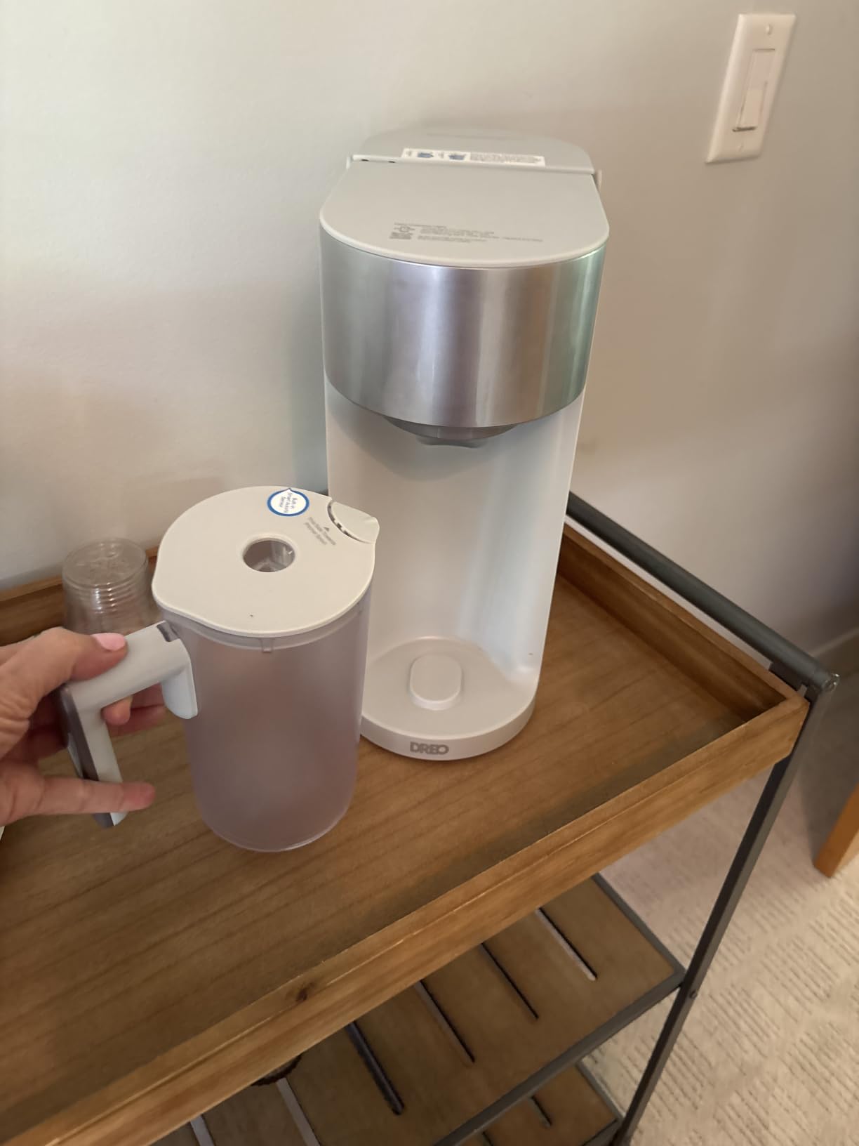 DREO Reverse Osmosis Water Filter Countertop, RO Filtration System, 3:1 Pure to Drain, TDS & Filter Life & 2 Autofill Pitchers, Install-Free, Self-Cleaning Water Purifier, RO Water Filter customer photo 1
