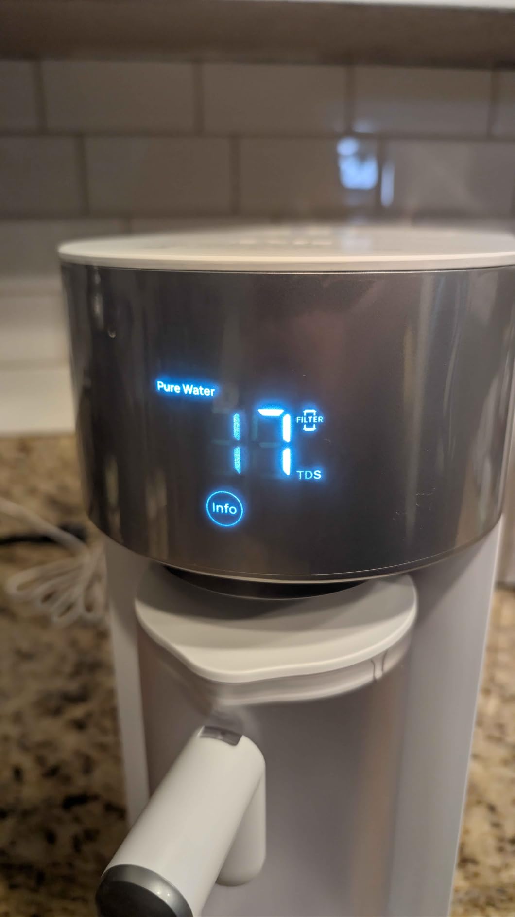 DREO Reverse Osmosis Water Filter Countertop, RO Filtration System, 3:1 Pure to Drain, TDS & Filter Life & 2 Autofill Pitchers, Install-Free, Self-Cleaning Water Purifier, RO Water Filter customer photo 2