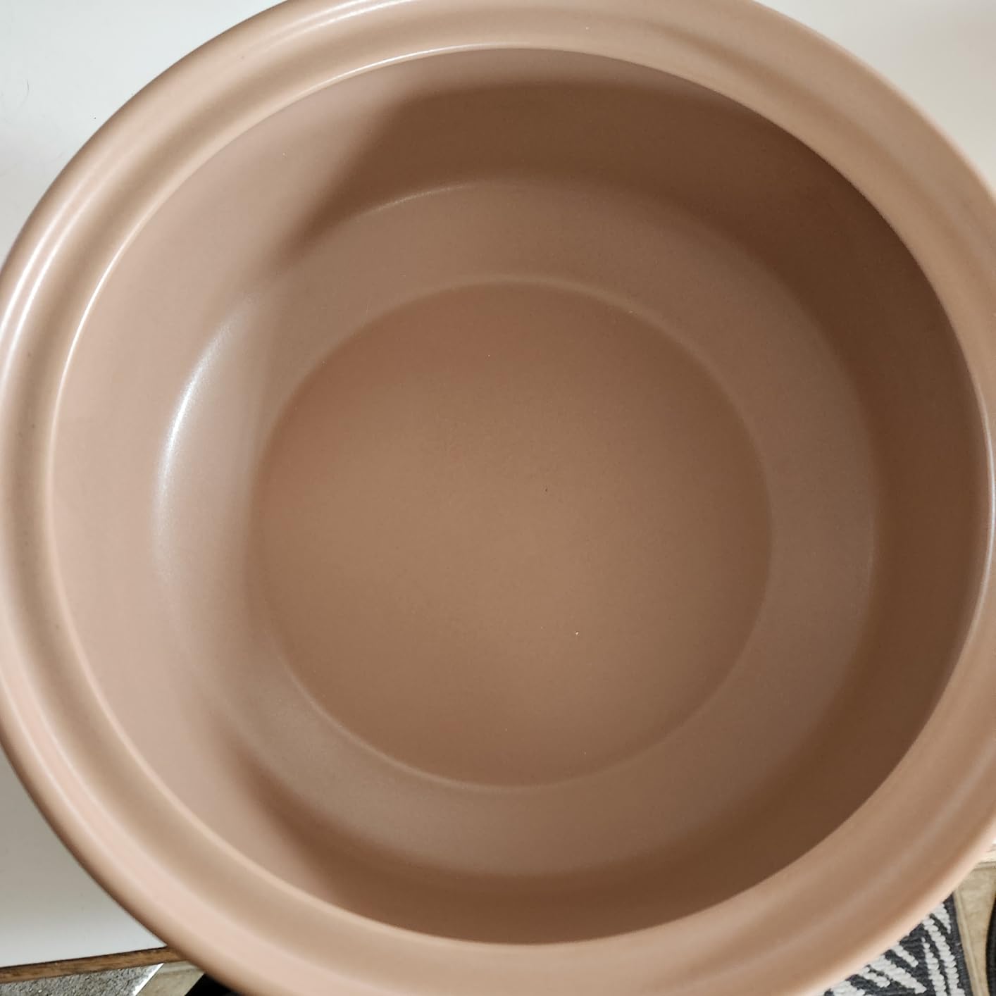 Magnifique 3 Quart Flami Pot with Lid, Natural Clay Pot for Cooking, Non-Toxic PFAS-Free Ceramic Casserole Dish for Oven & Stovetop, Dutch Oven Style for Slow Cooking, Baking & Serving, Mint customer photo 2