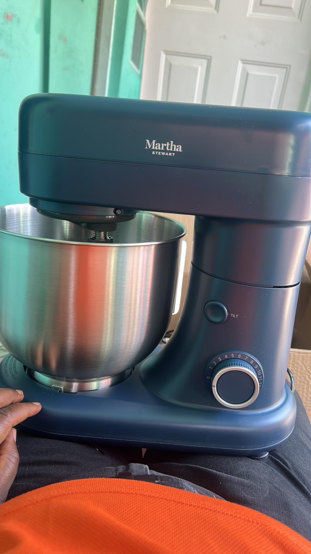 Martha Stewart 5.3QT Tilt Head Stand Mixer, 12 Speeds, Stainless Steel Bowl, Linen Cream customer photo 1
