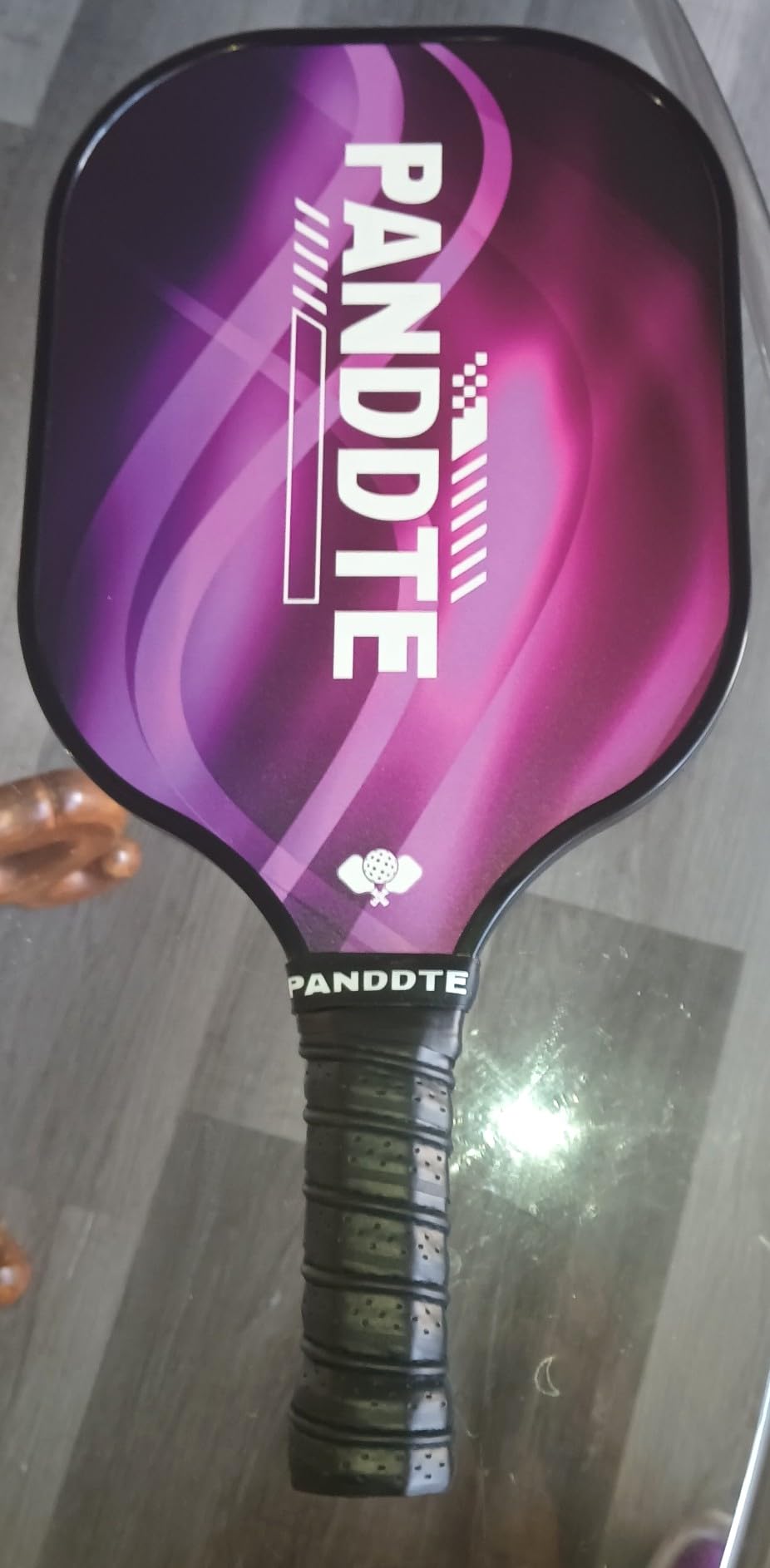 Pickleball Paddles, Lightweight Carbon Fiber Paddles Set of 4 | Family starter kit, indoor & outdoor pickleballs, carrying bag, extra overgrips, ready to play, beginners & intermediate customer photo 2