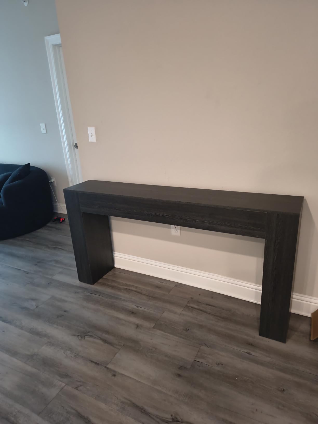 VASAGLE Entryway Table, Thick Tabletop Console Table, Farmhouse | Long Console Table, for Hallway, Behind the Couch, Chestnut Brown, ULNT147KX01S customer photo 1