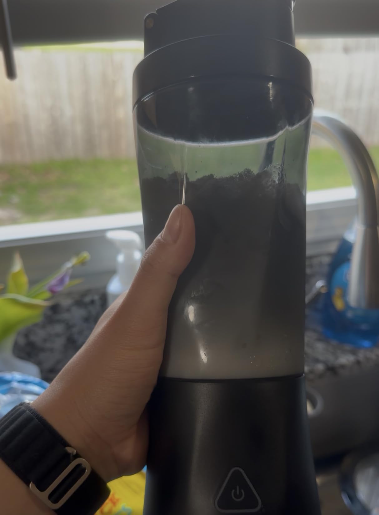Personal Blender Wireless 24oz Cordless Mini 360 Watt Portable Blender-for Smoothies Freshly Squeezed Juices 6000mAh Self Cleaning and BPA Free Portable Juicer with 6 Sharp Blade Black Knight customer photo 2