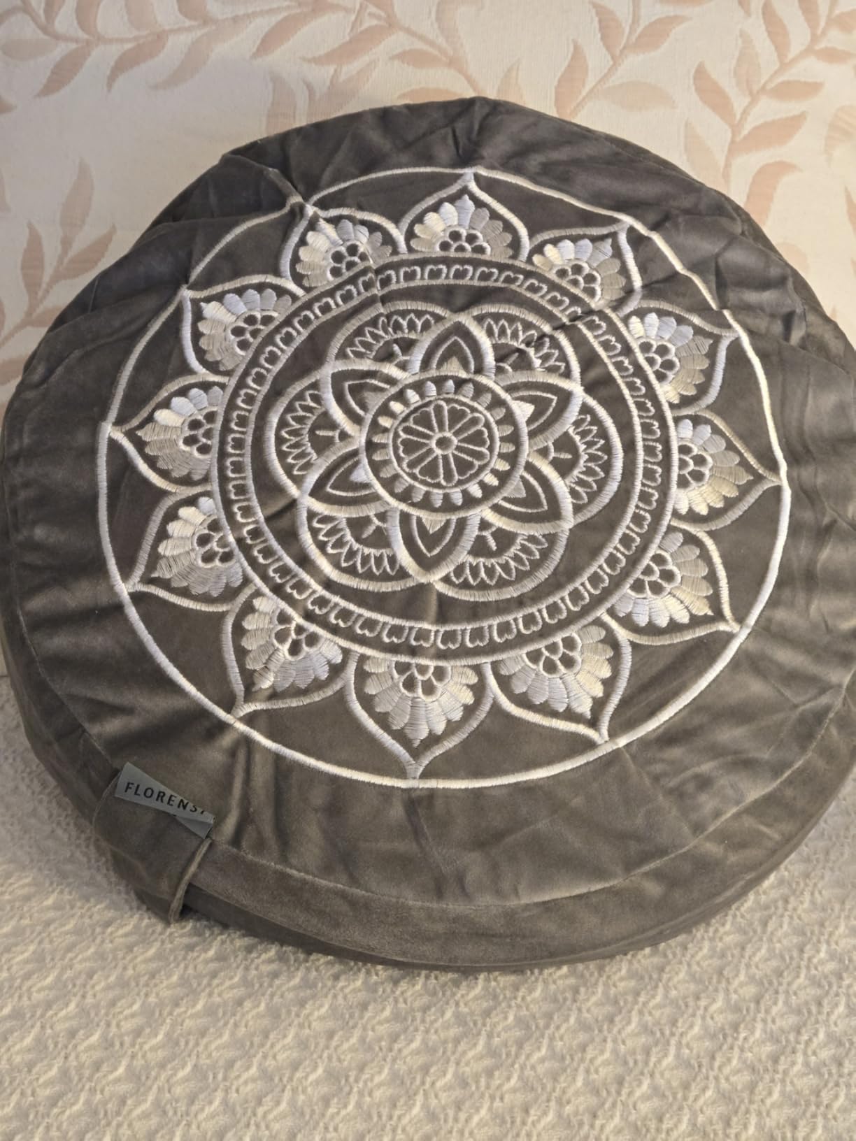 Meditation Cushion Set with Buckwheat Zafu, Singing Bowl, Breathing Light, Eye Pillow & Affirmation Cards | Complete Meditation Kit for Beginners | Mindfulness Gift for Daily Practice & Yoga customer photo 2