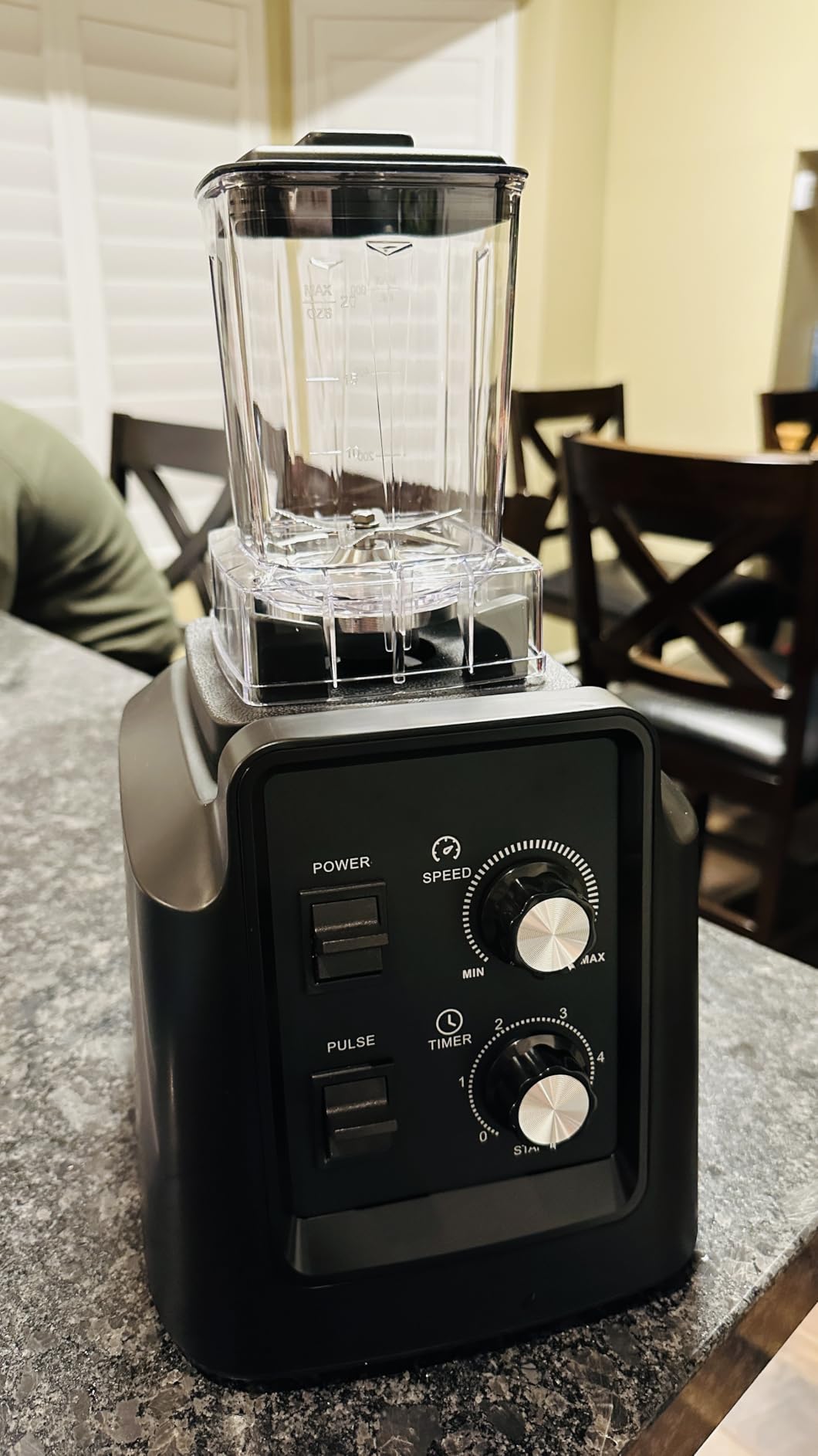 Blender, 1800W Blender with Grinder - 6-Blade Professional Smoothie Blenders for Kitchen, Crushes Ice, Self-Cleaning, 68oz & 20oz Jars Dishwasher Safe, for Baby Food, Nut Butter customer photo 2