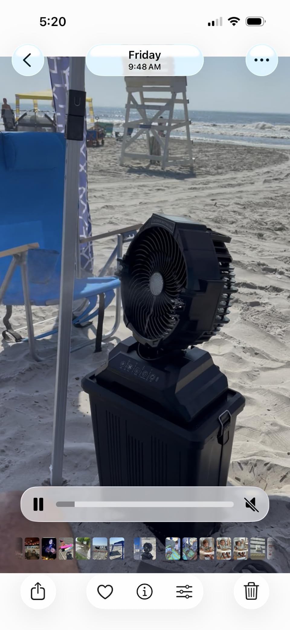 Portable Misting Fan for Outside, 70Hrs Camping Mister Fan, 15L Cooling Fan with Remote, Ice Fan with 4 Spray Speeds, 4 Misting Modes, 3 Light Modes for Garden/Camping/Party/Fishing customer photo 1