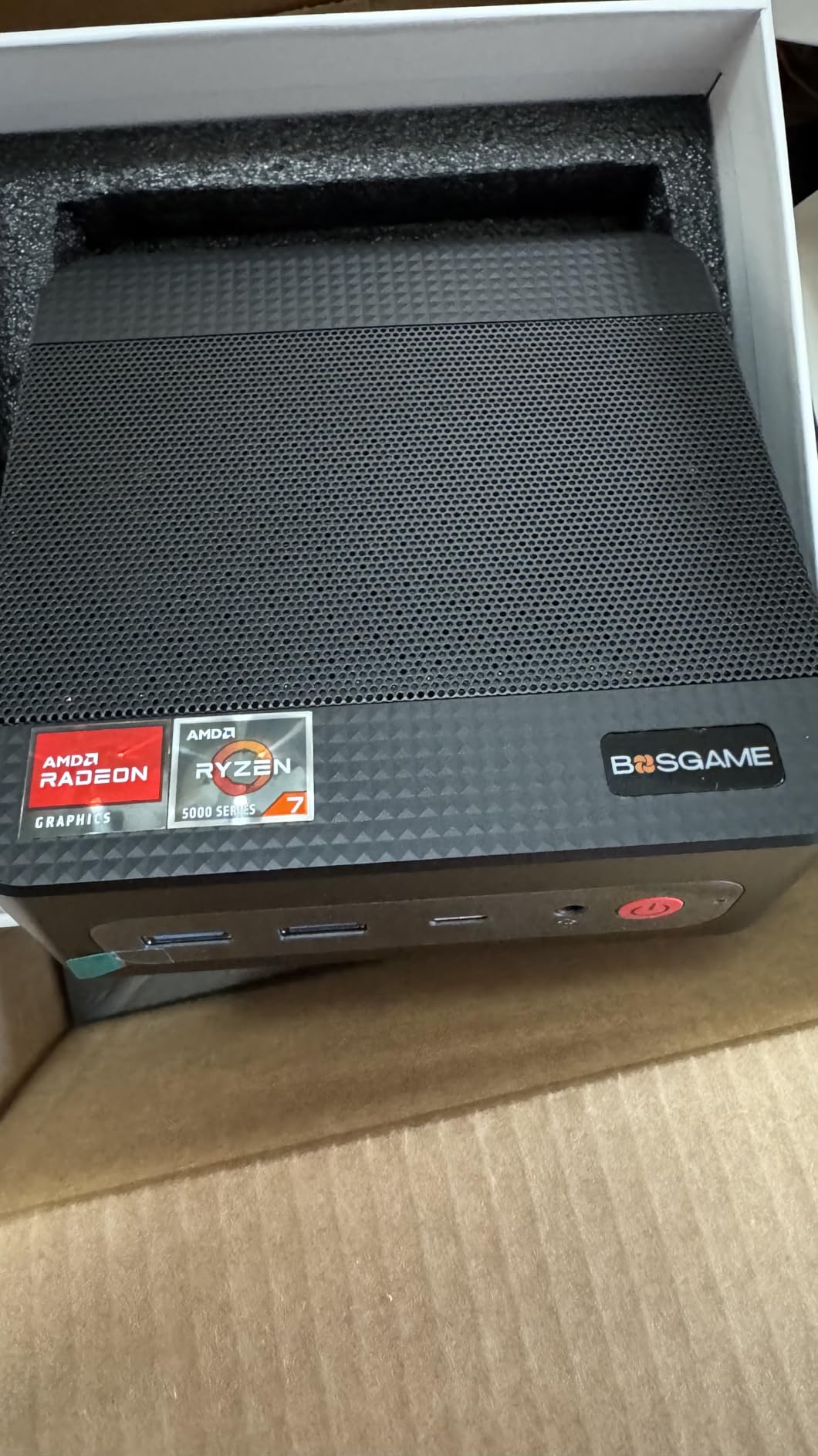 BOSGAME E5 11 Pro Mini PC, AMD Ryzen 5300U 4C/ 8T, Business Home Office PC | 8GB DDR4 256GB M.2 2280 SSD, 2.5 GbE Dual Lan Desktop Computers, Triple Displays 4K 60Hz, Wi-Fi 5, BT 5.0, Support Linux SSH customer photo 1