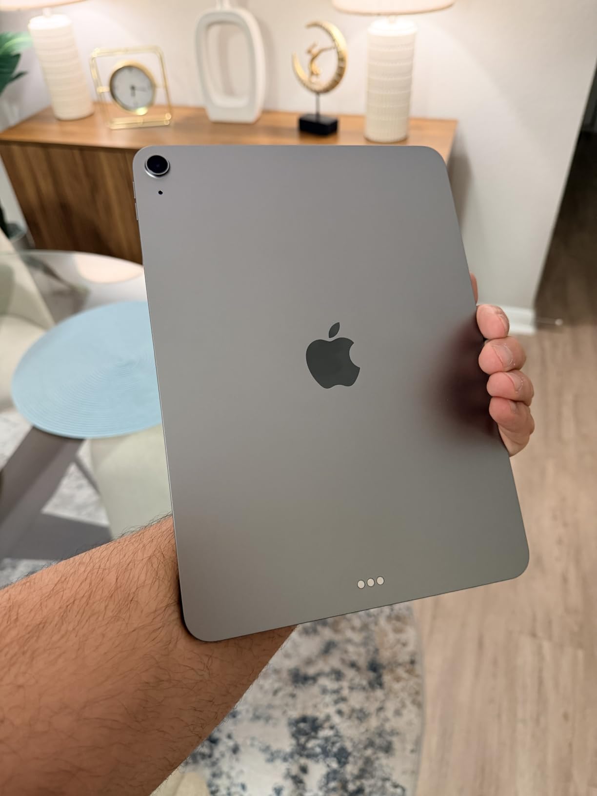 Apple iPad Air 11-inch (M4): Liquid Retina Display, 256GB, 12MP Front/Back Camera, Wi-Fi 7 with Apple N1, Touch ID, All-Day Battery Life - Blue customer photo 2