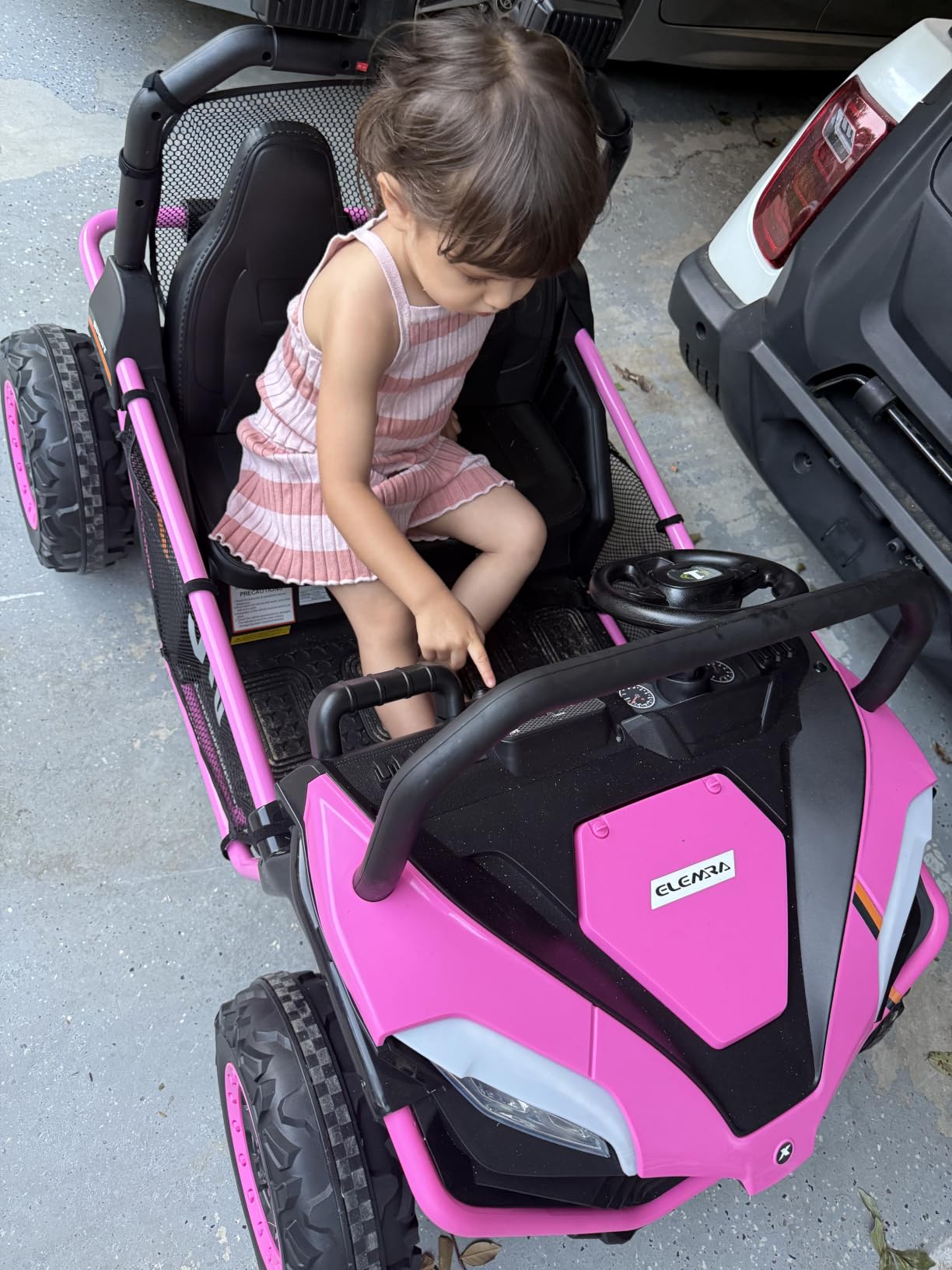 ELEMARA 24V Ride on Car for Kids, 2 Seater XL 20