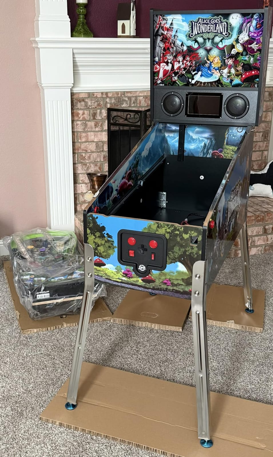 Alice Goes to Wonderland Pinball with LED Lighting | Home Pinball Machine with Real Flippers, Bumpers, Ramps & Multiball, Wi-Fi High Scores, Custom Art, Compact Arcade Cabinet customer photo 1