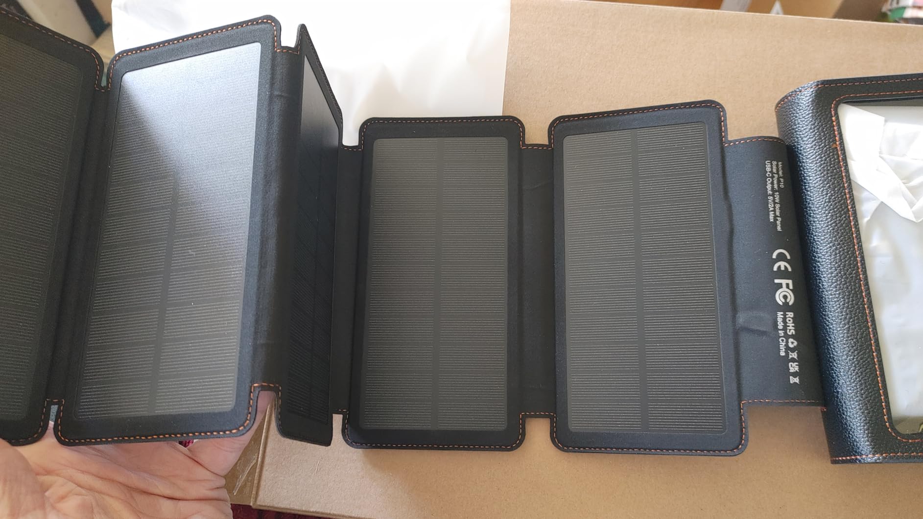 Solar Charger Power Bank Pack: 20000mAh Wireless Portable Charger with 10W Foldable 5 Panels Storage Bag, Hand Crank Emergency & 20W PD Fast Charging External Battery for Camping Travel customer photo 1