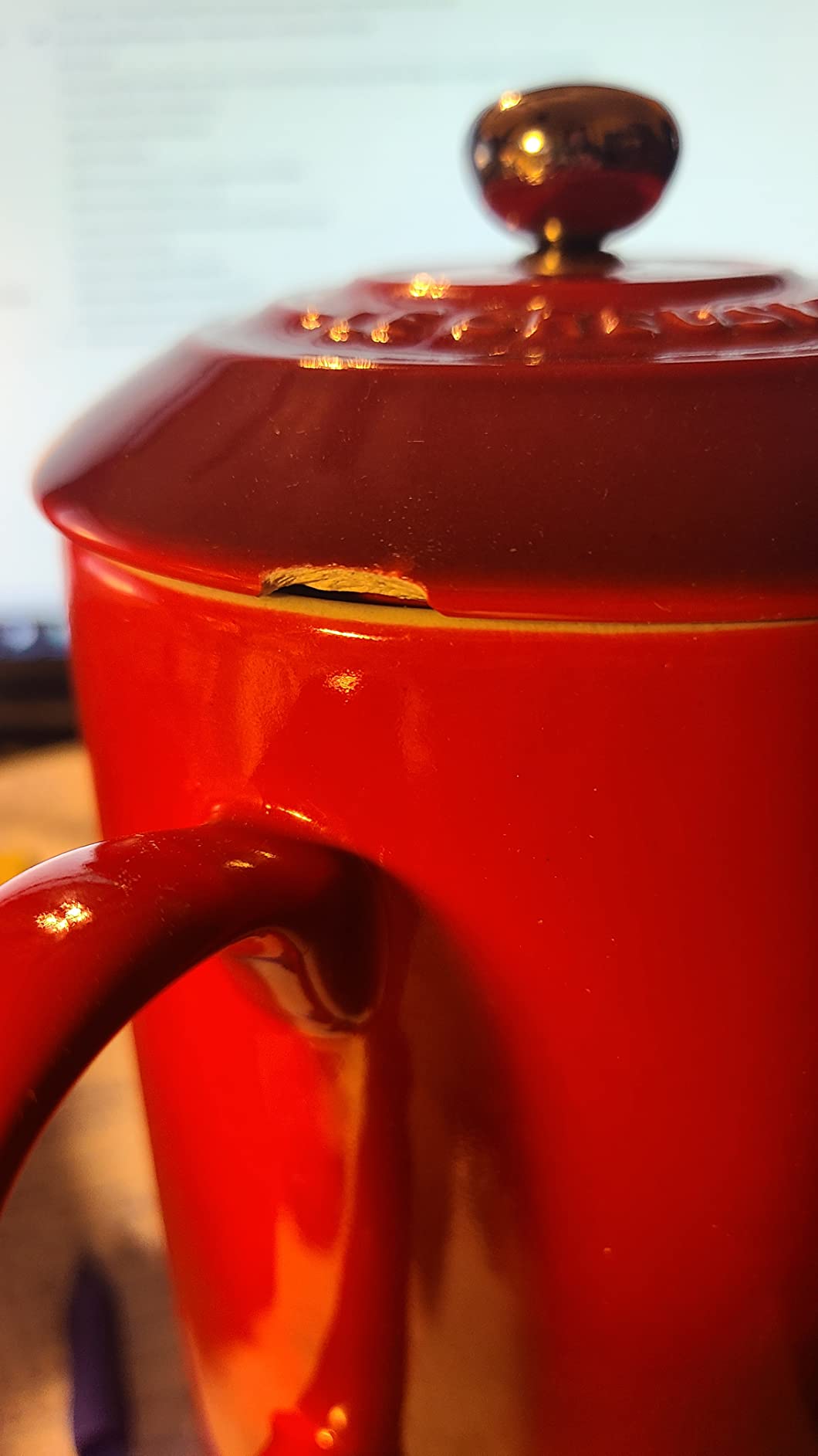 Le Creuset Stoneware French Press, 34 oz., Artichaut customer photo 1