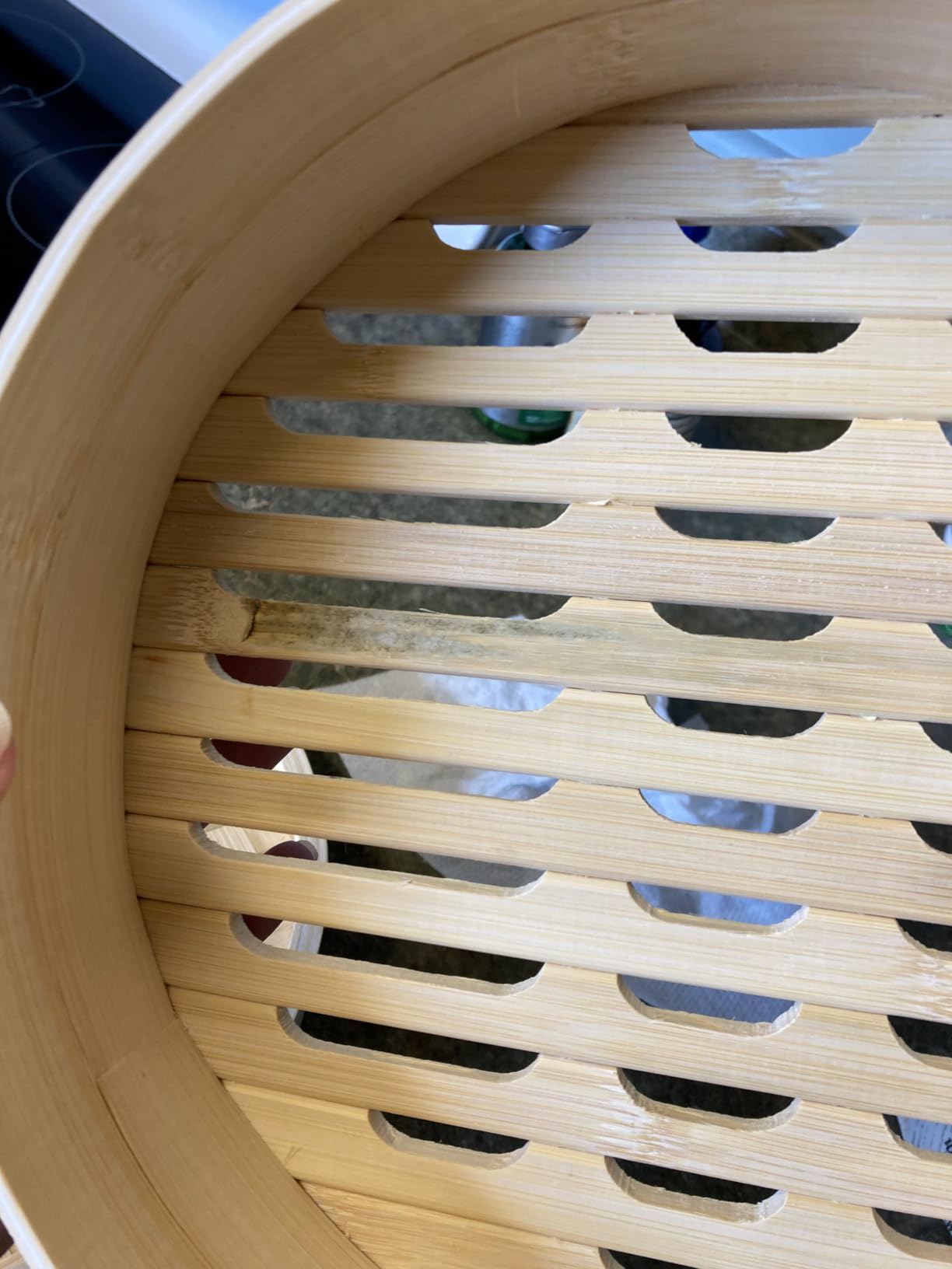 HAPPI STUDIO Bamboo Steamer Basket 8-Inch, 2-Tier Dumpling Steamer Cooking customer photo 1