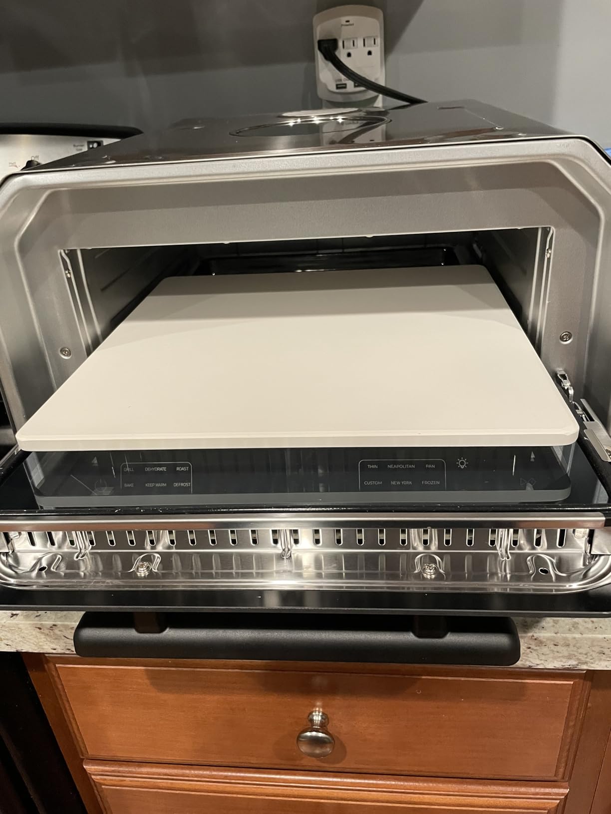 13-in-1 Countertop Pizza Oven, 90-Second 12 Inch Pizza, up to 850°F, 6 Presets & 6 Bake Modes, PID Control, Expert Mode Makes 5 in 30 Min for Home Pizzeria, Top Window & On-Demand Light, Silver | 850°F Electric Pizza Oven, 90-Second 12-Inch Neapolitan Crust, 6 Presets & 6 Bake Modes, PID System, On-Demand Light, Silver customer photo 2