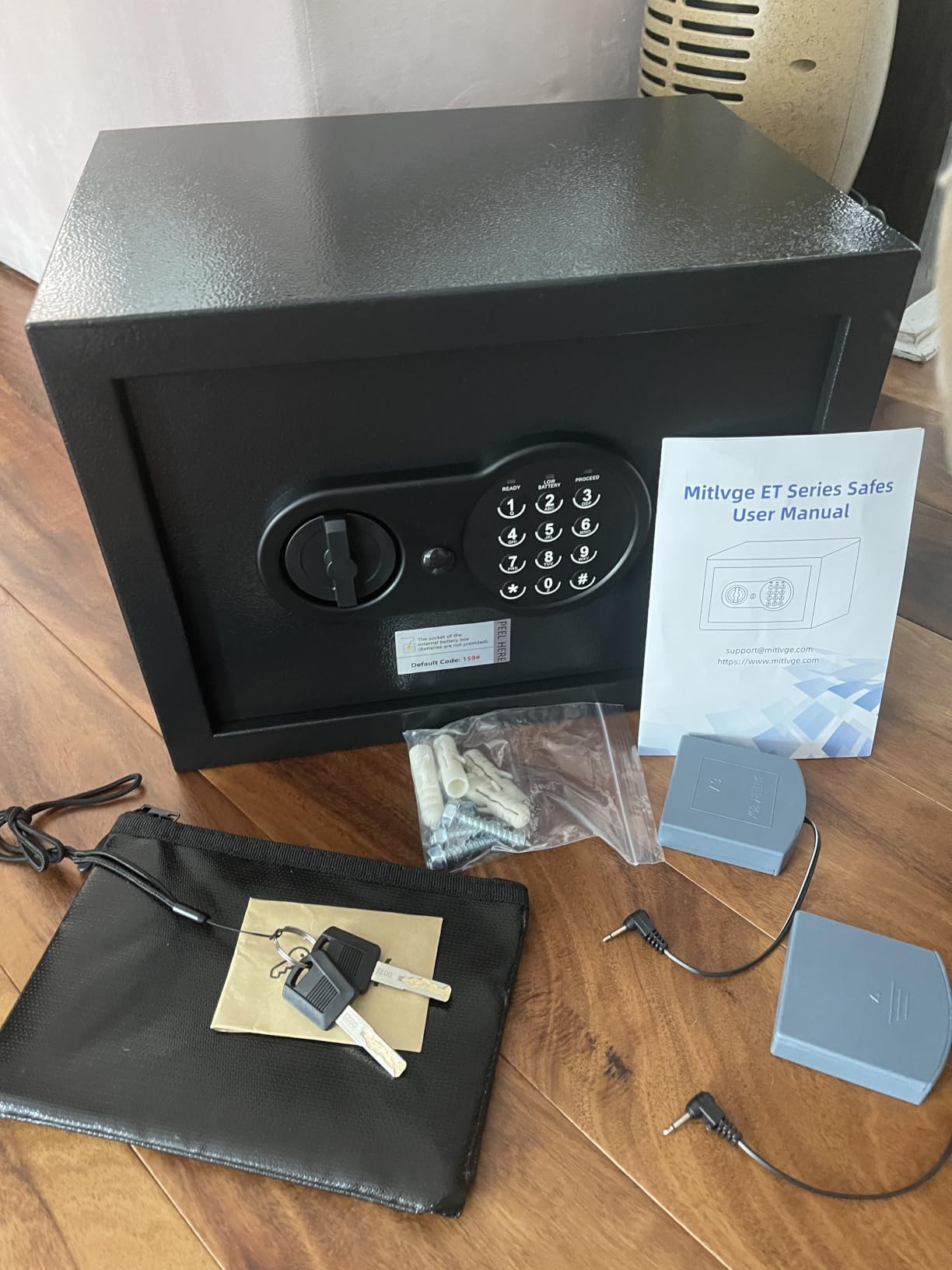 Mitlvge 35Min Real Fireproof Safe Box, 5.0 Cu Ft Home Safes Water and Fireproof with Keys & Pass Code, 3-Removable Shelf and Smart Alert customer photo 1