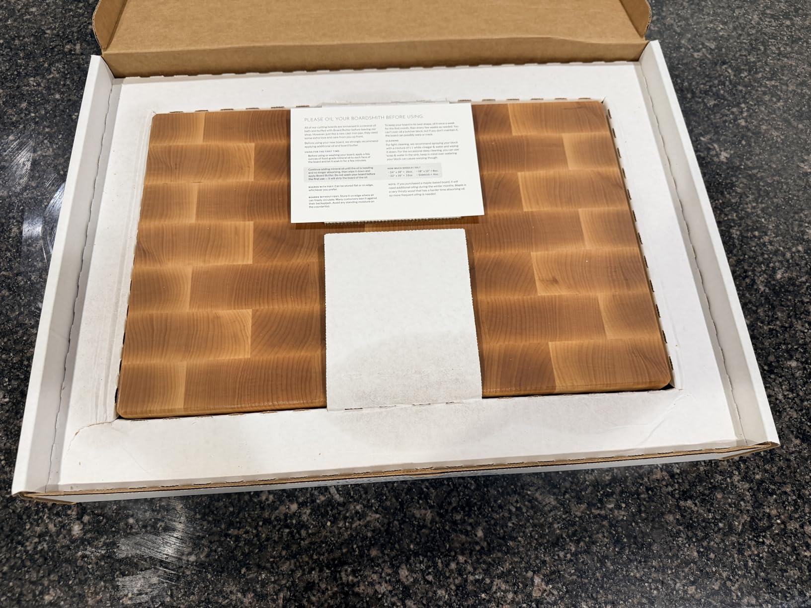 The Boardsmith Maple End Grain Cutting Board - Premium End Grain Butcher Block Wood Cutting Board for Kitchen - Food-Safe, Non-Slip, Sustainably Sourced Maple Wood (Medium) customer photo 2