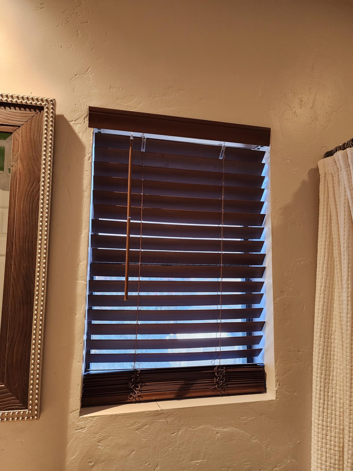 2 Inch Solid Wood Cordless Blinds for Indoor Windows, 34