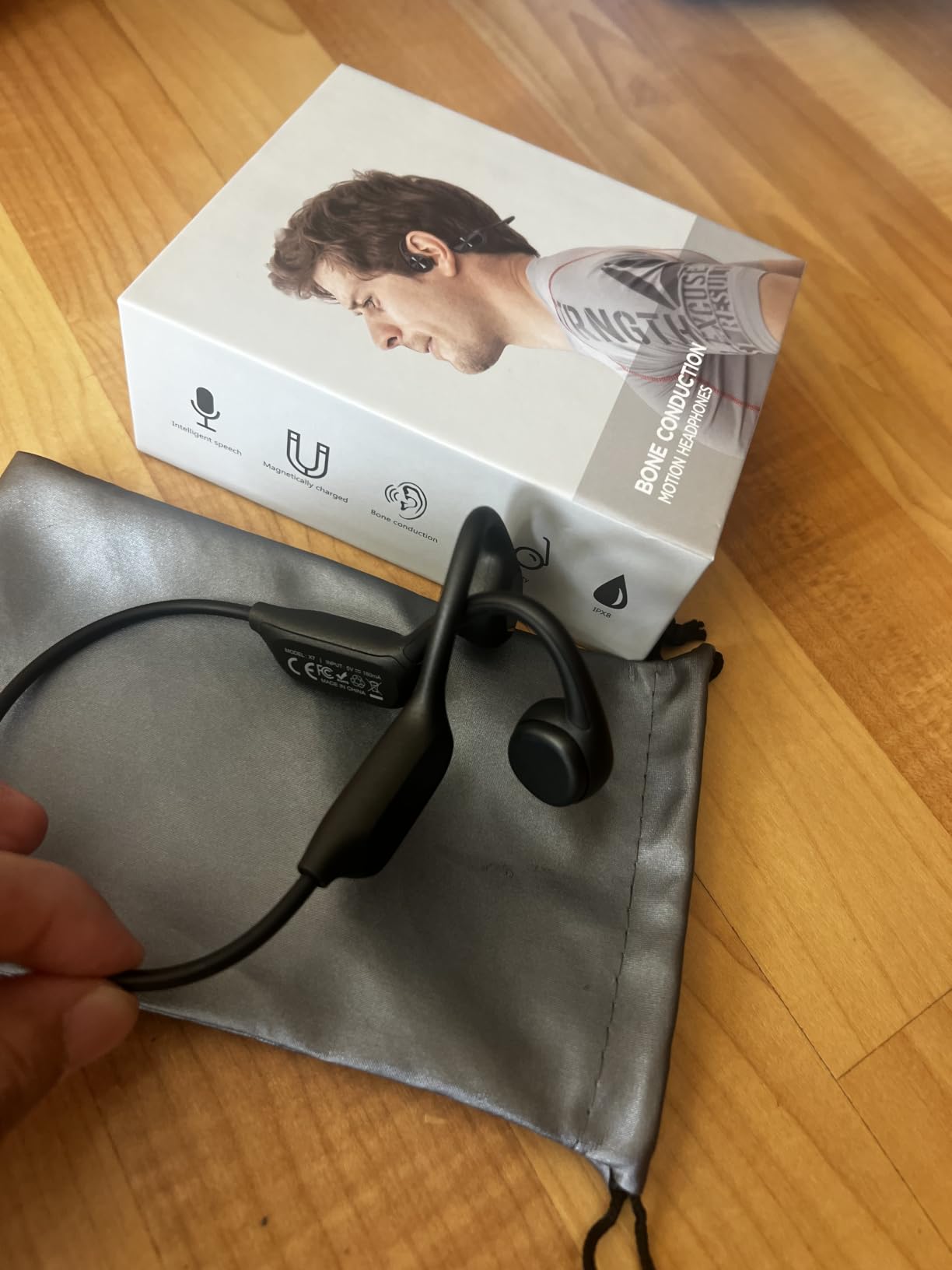 Bone Conduction Headphones for Swimming, Waterproof Swimming Headphones | IPX8 Waterproof Earbuds for Swimming, Open Ear Earbuds With 32GB MP3 Mode, 8H Playtime Bluetooth 5.4 for Running customer photo 2