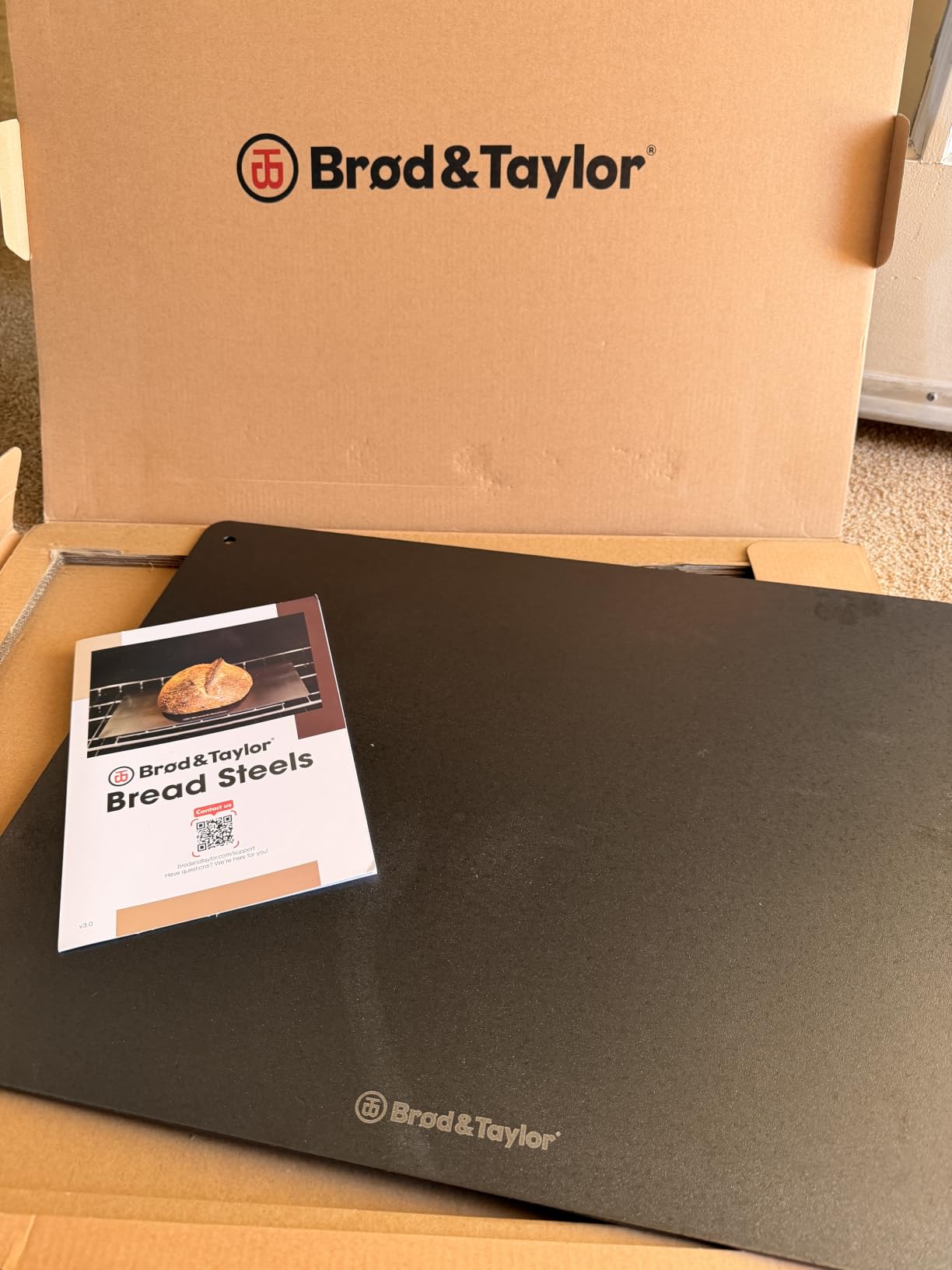 Brod & Taylor Bread Steel Duo | Bake Two Loaves at Once and Pizzas | Fast Preheating | Pre-Seasoned Solid Steel customer photo 2