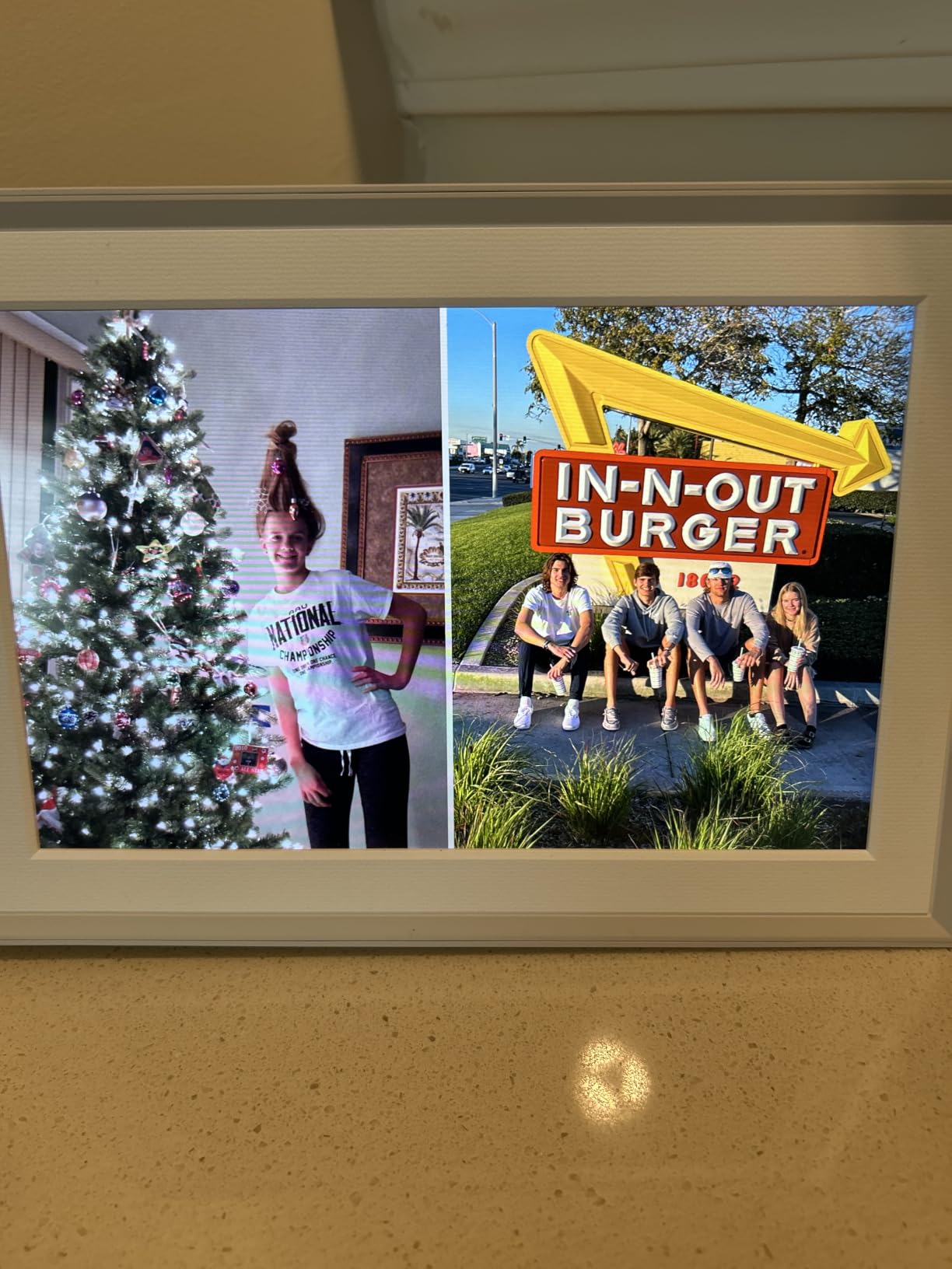 Aura HD Digital Picture Frame | Walden: The Largest Wall Hanging Frame | Wirecutter's best digital frame, no subscription, free unlimited photos and video, 1-minute set up, gift-ready, high-res customer photo 2