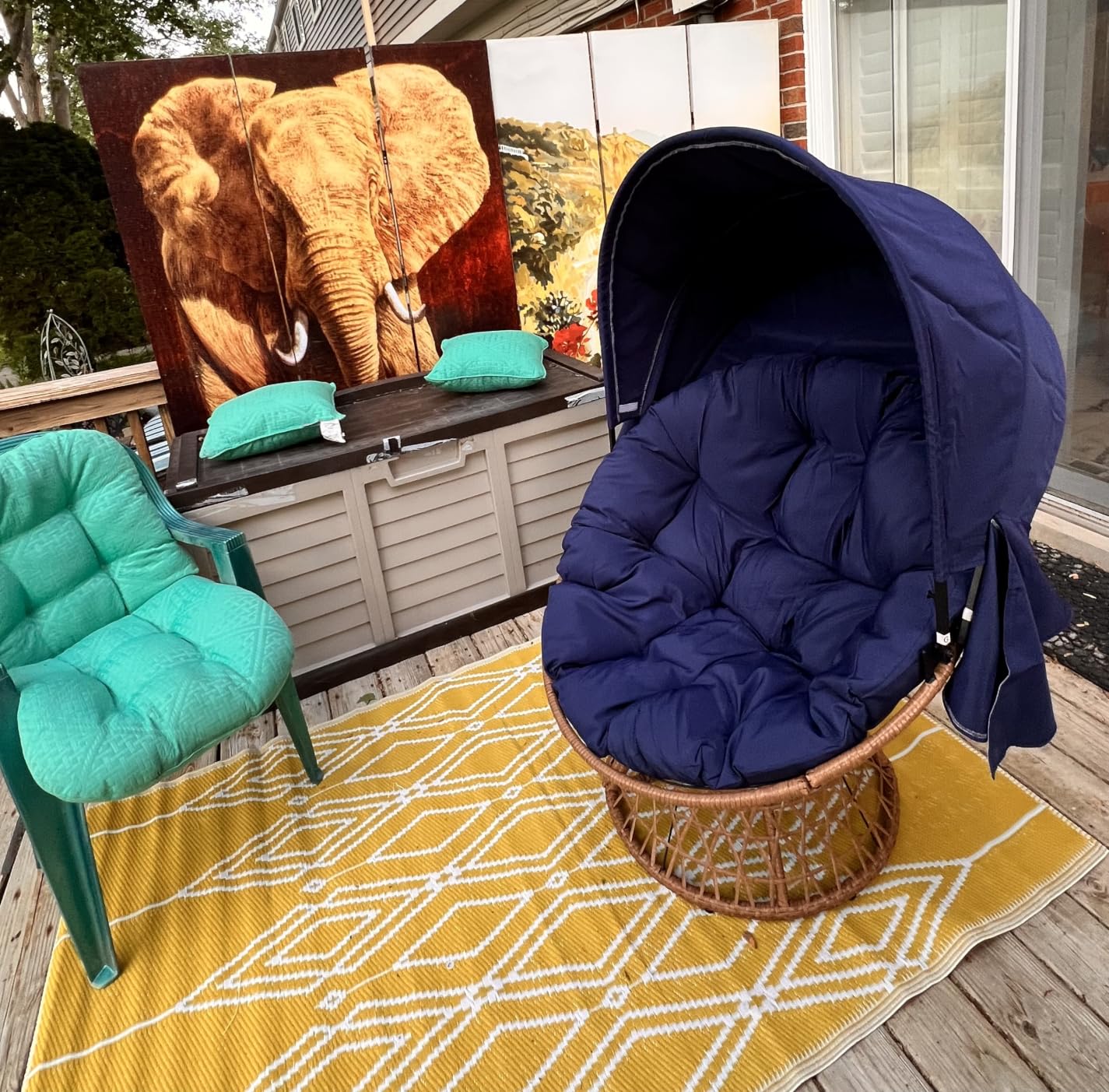 COMHOMA Papasan Chair, 36