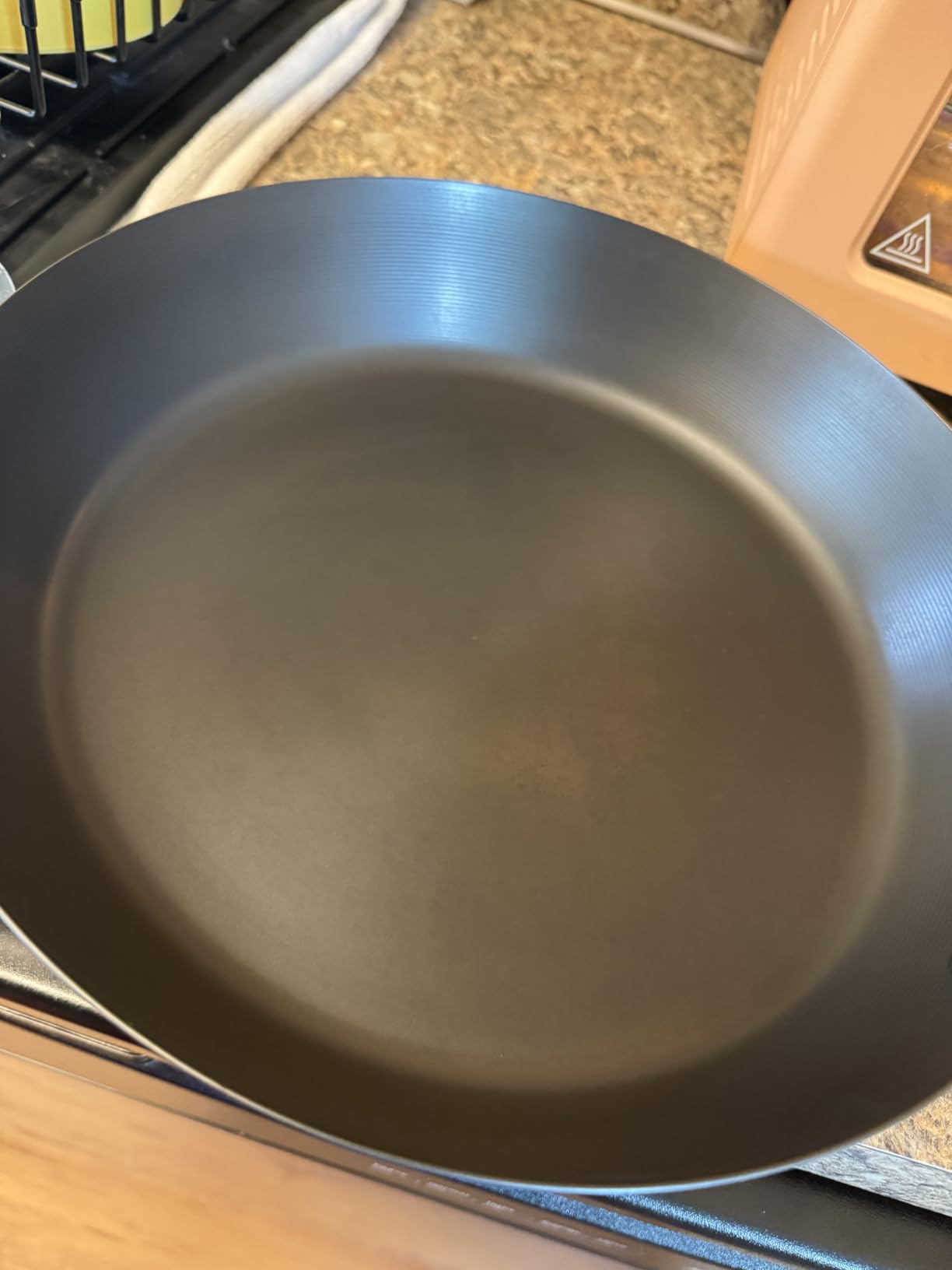 Carbon Steel Pan, 10 Inch Nonstick Frying Pan Skillet | Pre-Seasoned Carbon Steel Cookware with Removable Silicone Handle Holder, Indoor/Outdoor, Induction & Oven Safe customer photo 2