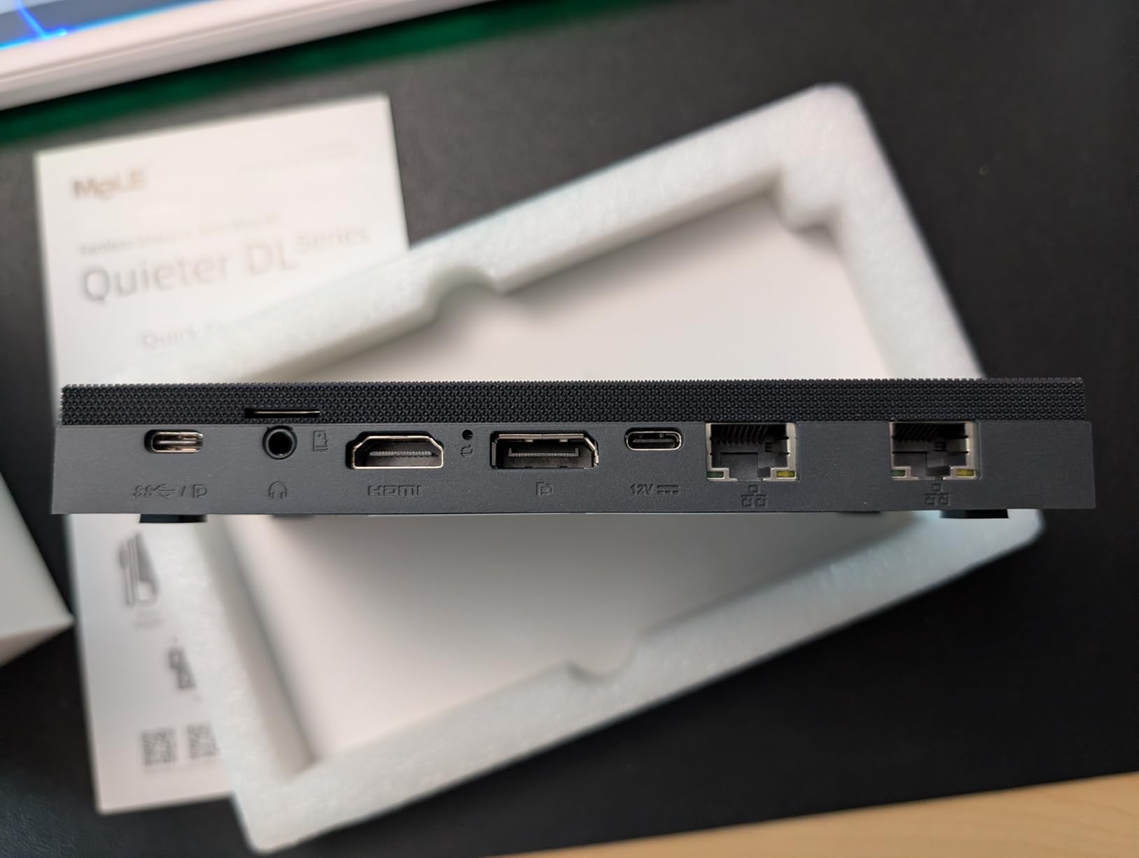 MeLE Quieter DL Fanless Mini PC N150 16GB 512GB Dual Intel I226V 2.5GbE LAN | Proxmox/Home Server/Virtualization, Win11Pro Silent Micro Desktop Computer for pfSense, 4K Triple Display, USB-C customer photo 1