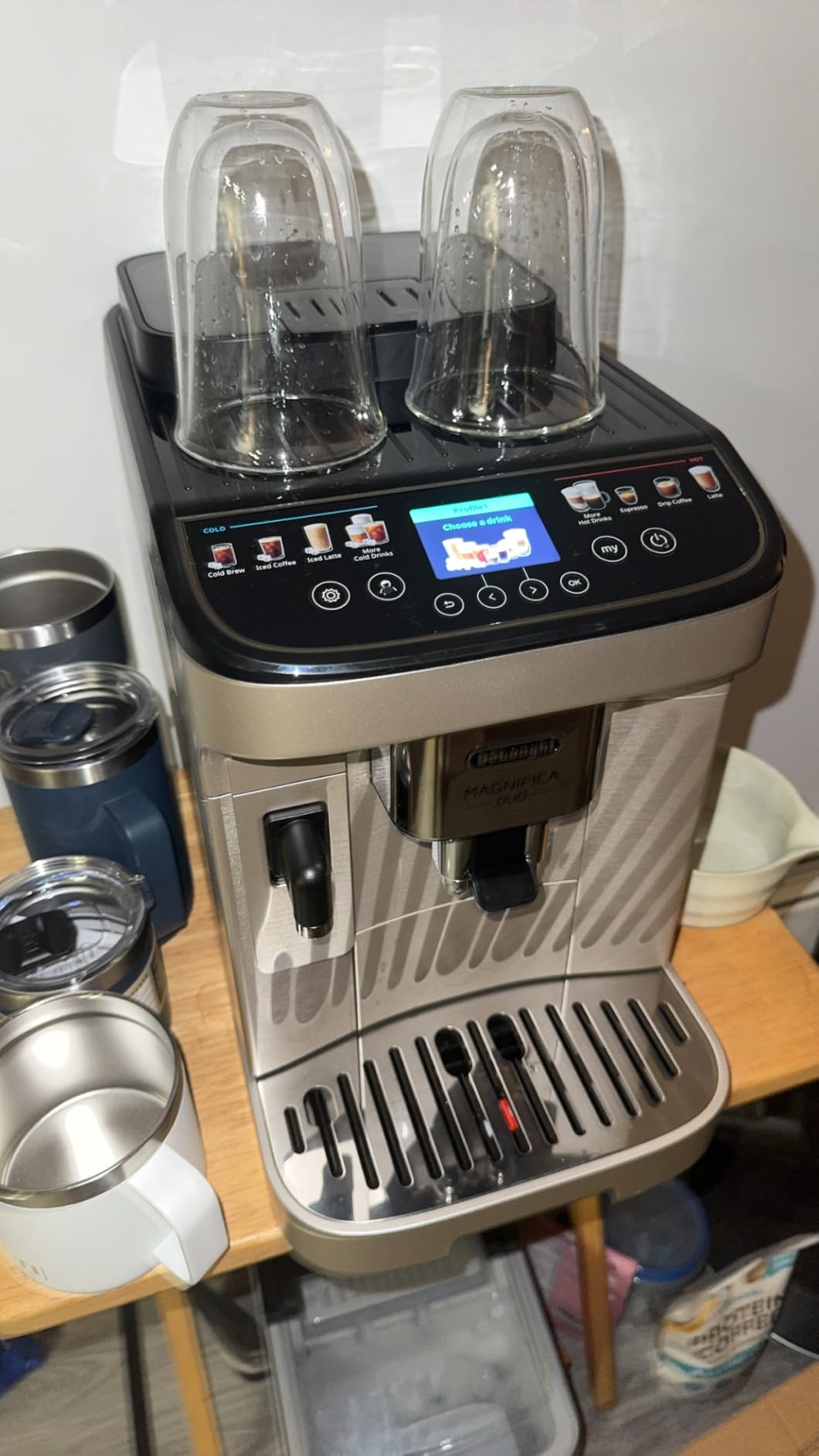 De'Longhi Magnifica Duo Automatic Espresso Machine, Milk Frother, Silver, 20 One-Touch Recipes customer photo 2